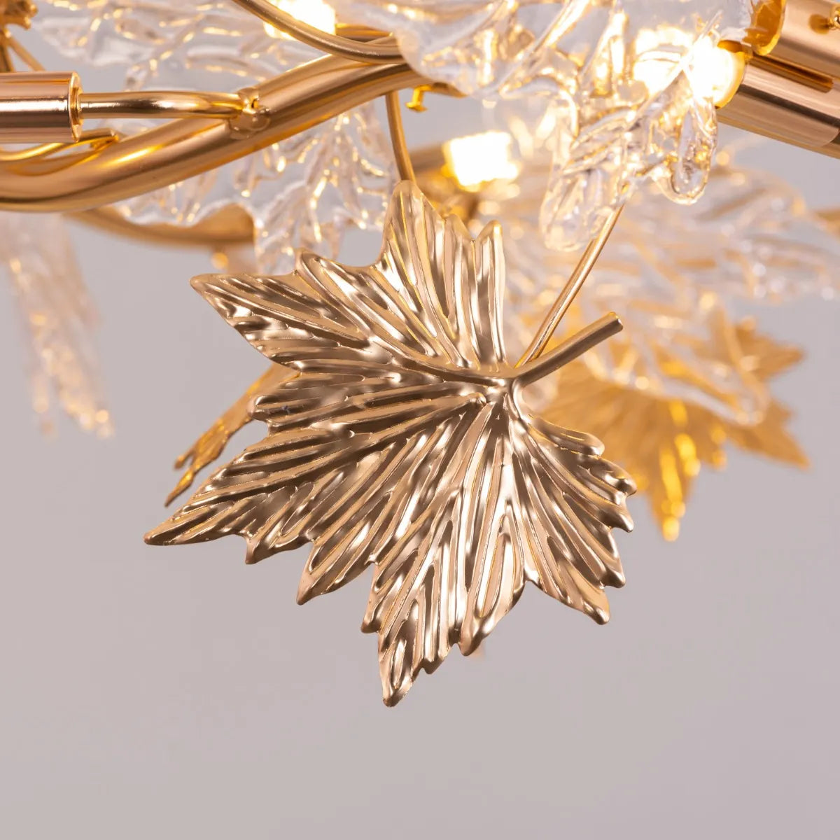 Falling For Flowers Chandelier in gold finish
