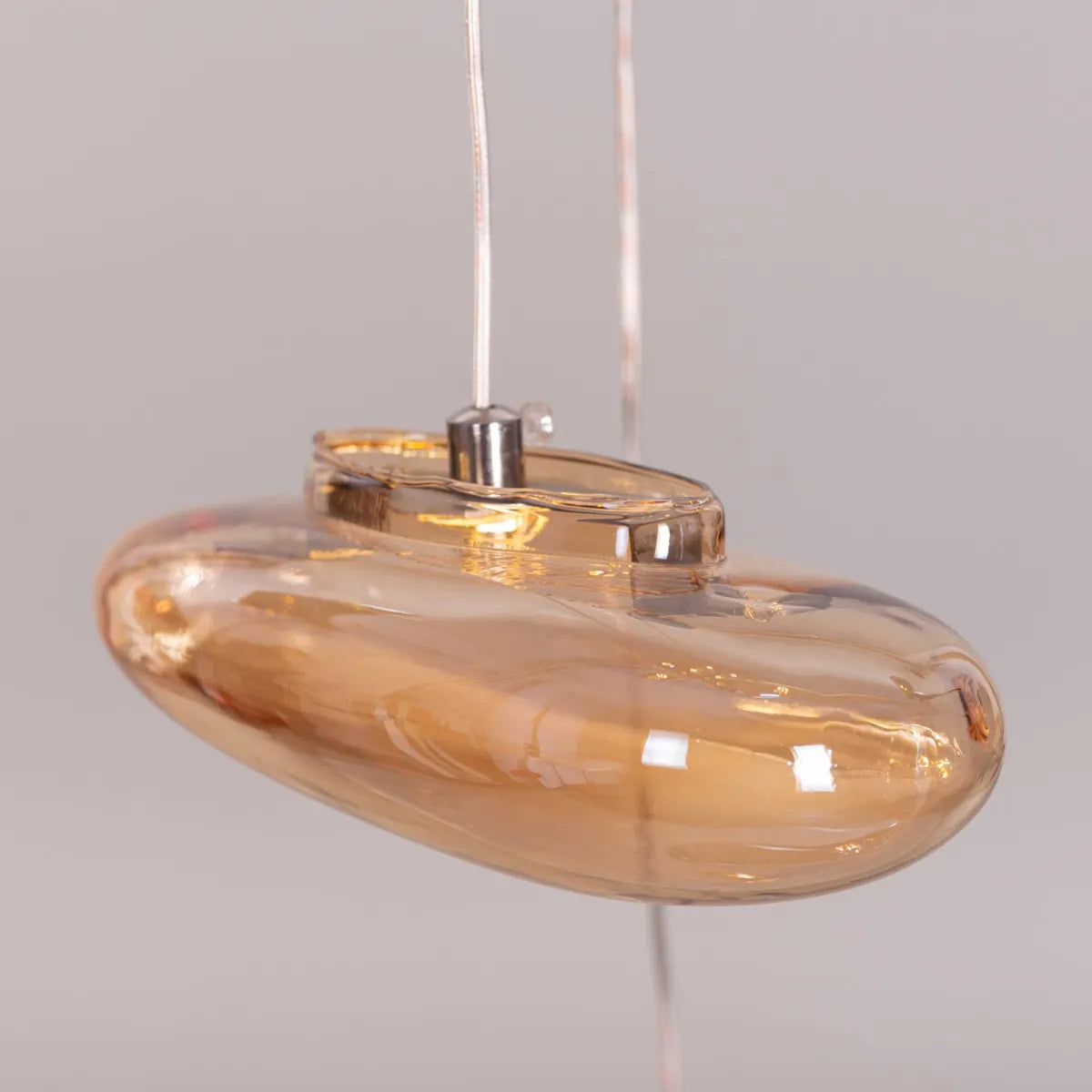 Raise Your Glass Double Height Glass Chandelier