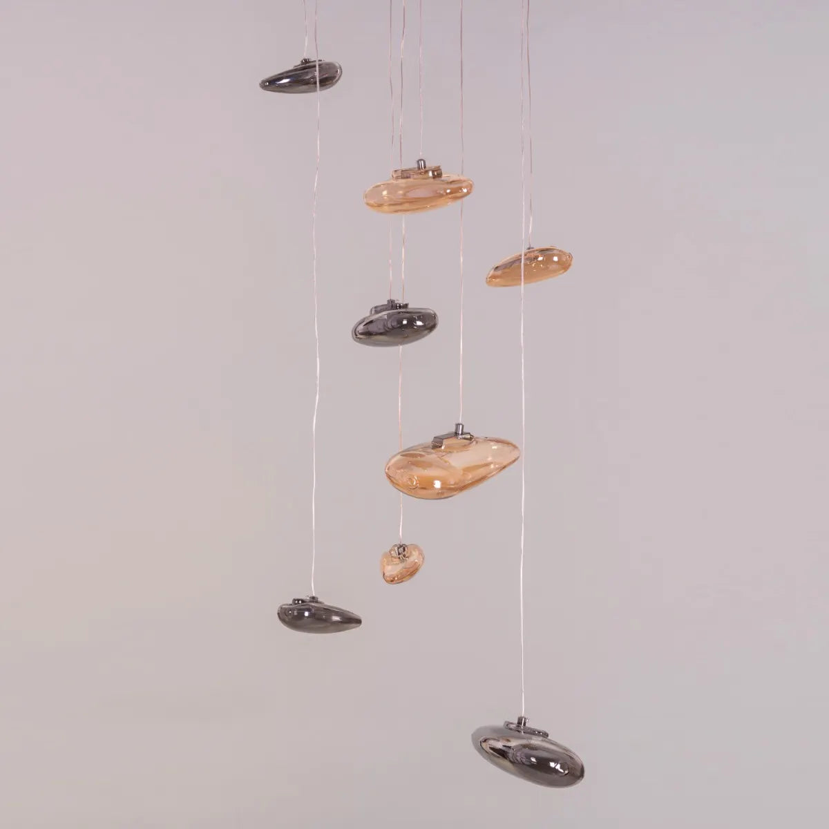 Raise Your Glass Double Height Glass Chandelier