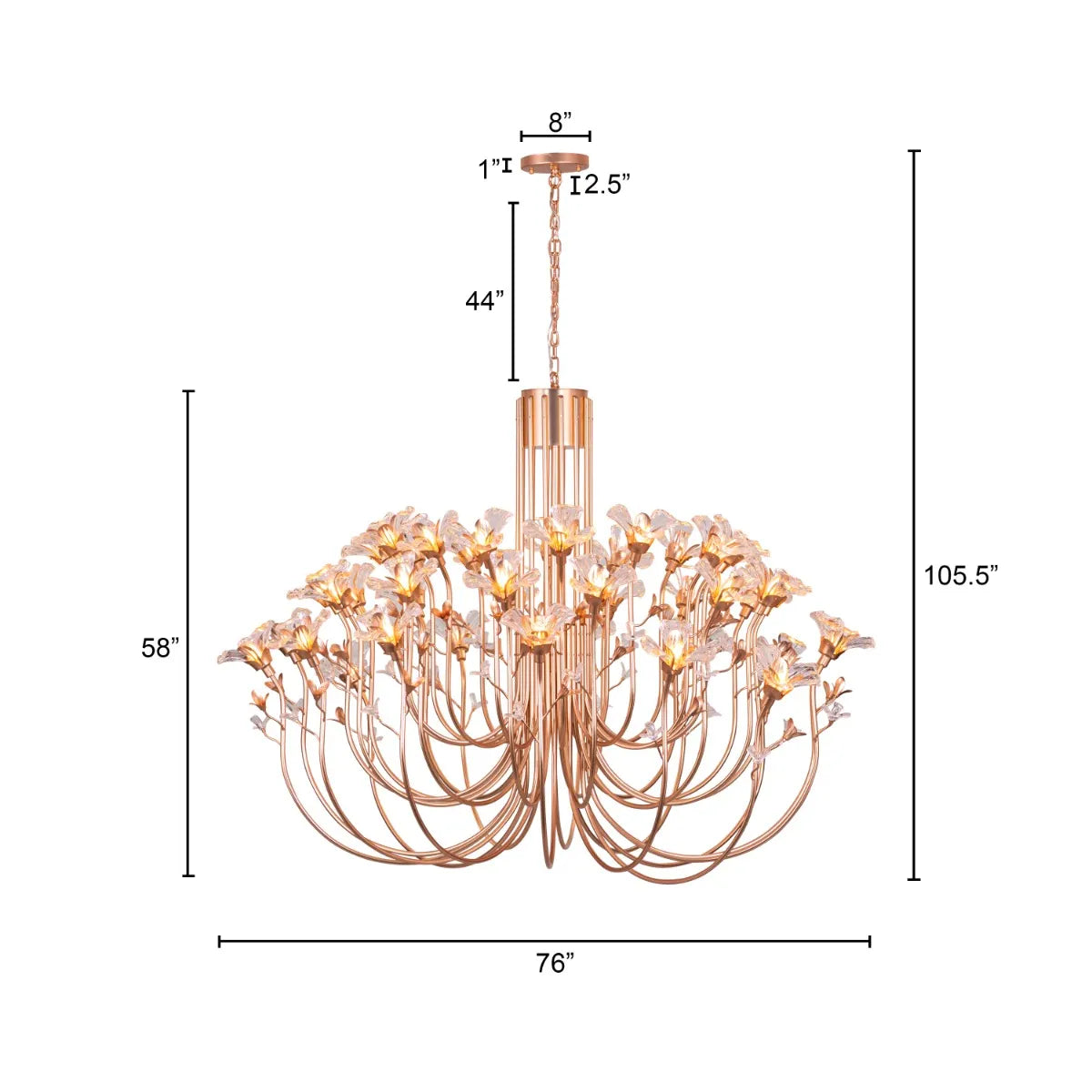 Large gold crystal chandelier with multiple tiers of luxurious sparkle