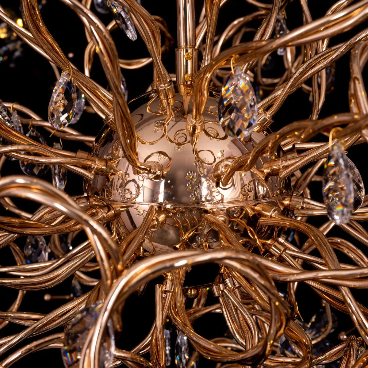 Control The Trolls (Large, Gold) Crystal Chandelier