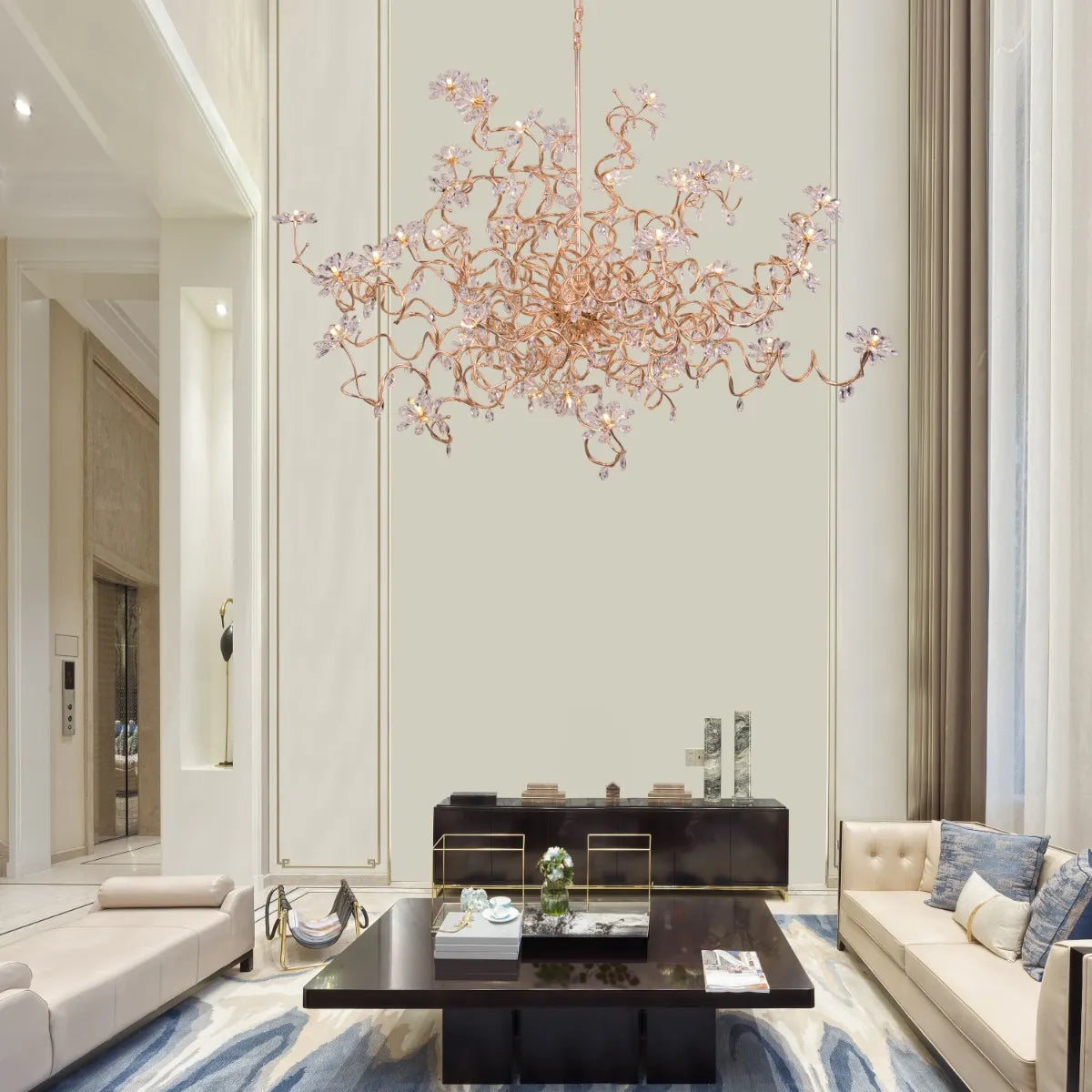 Control The Trolls (Large, Gold) Crystal Chandelier