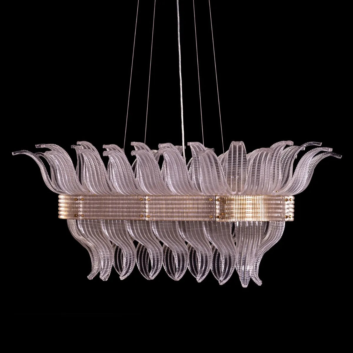 Seat At The Table (Large, Gold) Crystal Chandelier