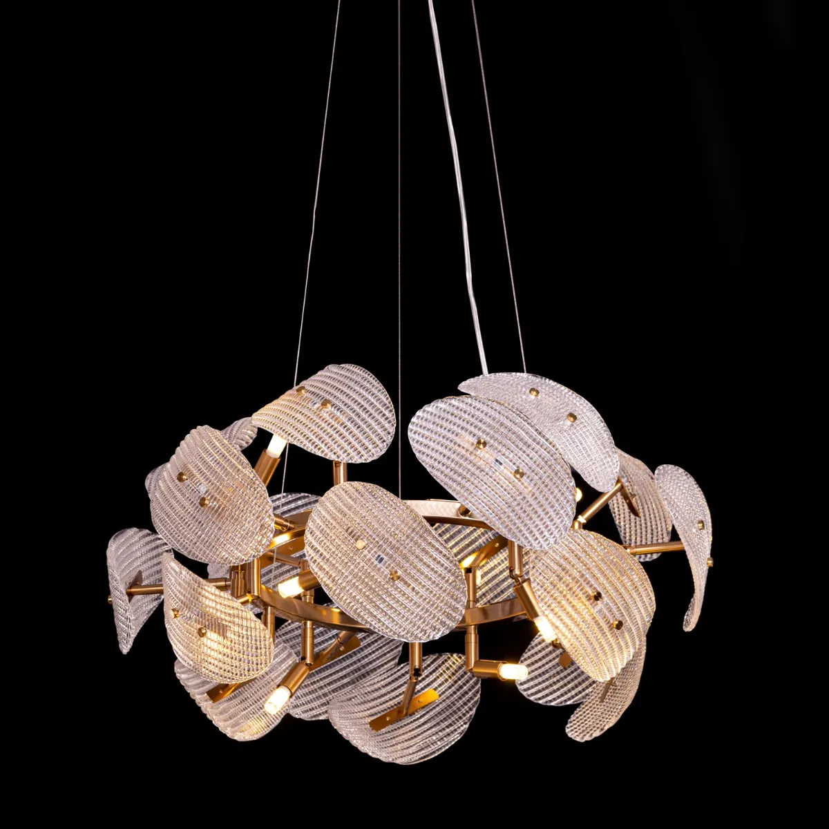 Do The Right Thing Chandelier in gold finish