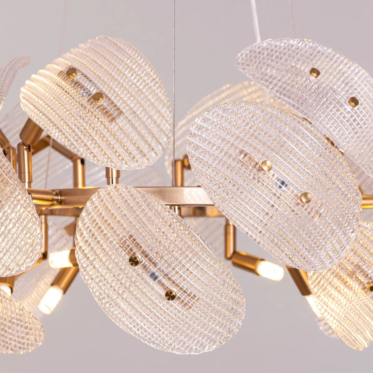 Do The Right Thing (Oval, Gold) Crystal Chandelier