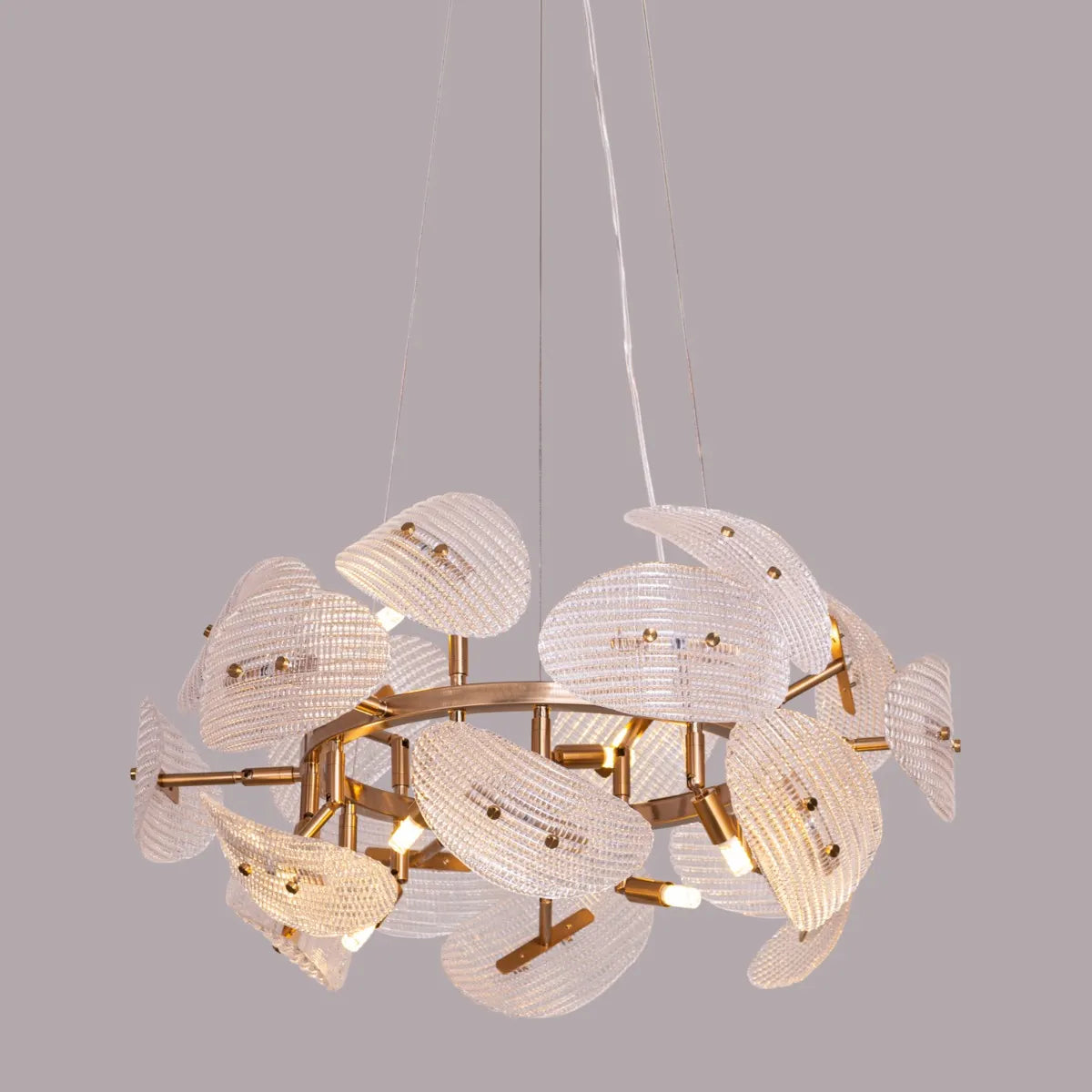 Do The Right Thing (Oval, Gold) Crystal Chandelier