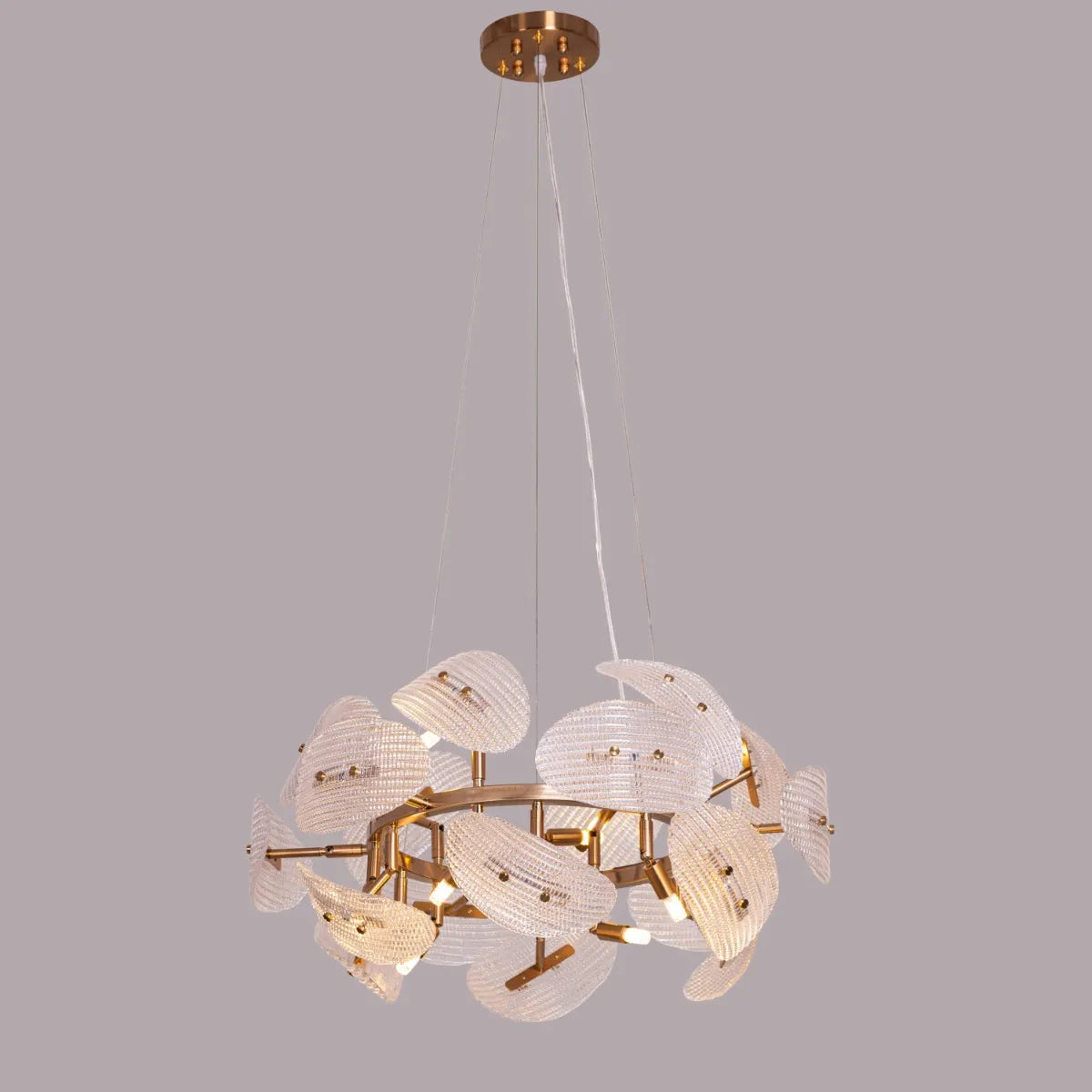 Do The Right Thing (Oval, Gold) Crystal Chandelier