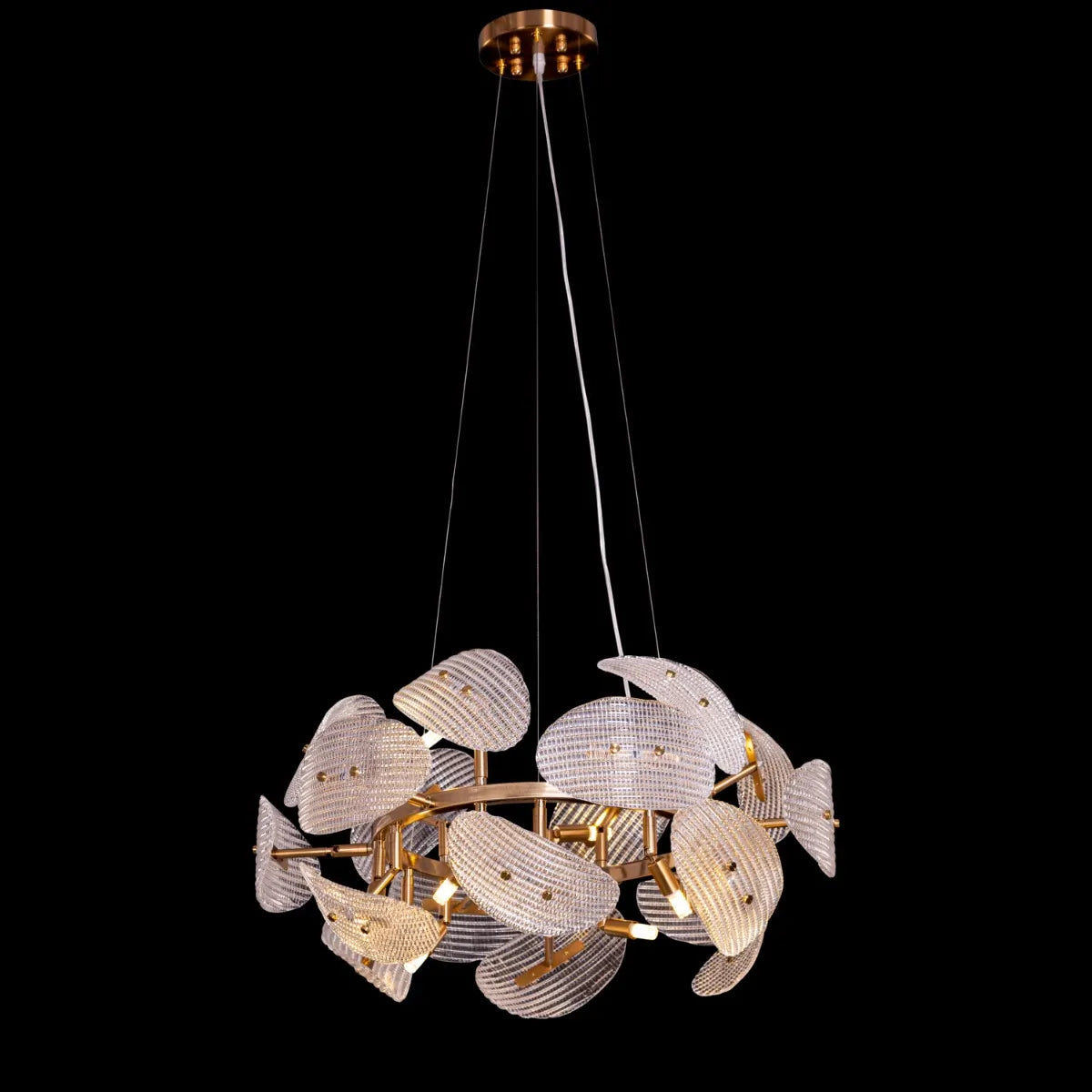 Do The Right Thing (Oval, Gold) Crystal Chandelier