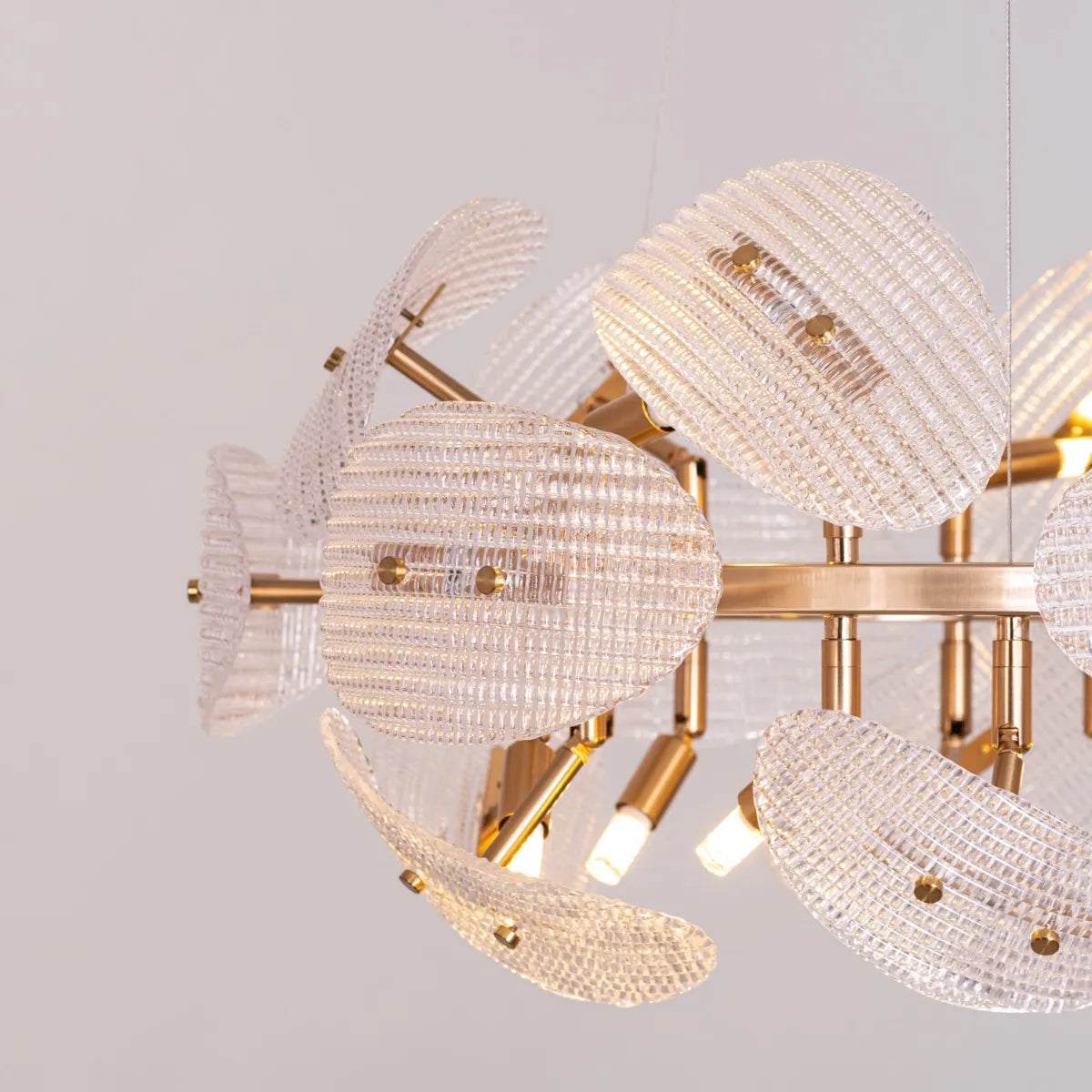 Do The Right Thing (Oval, Gold) Crystal Chandelier