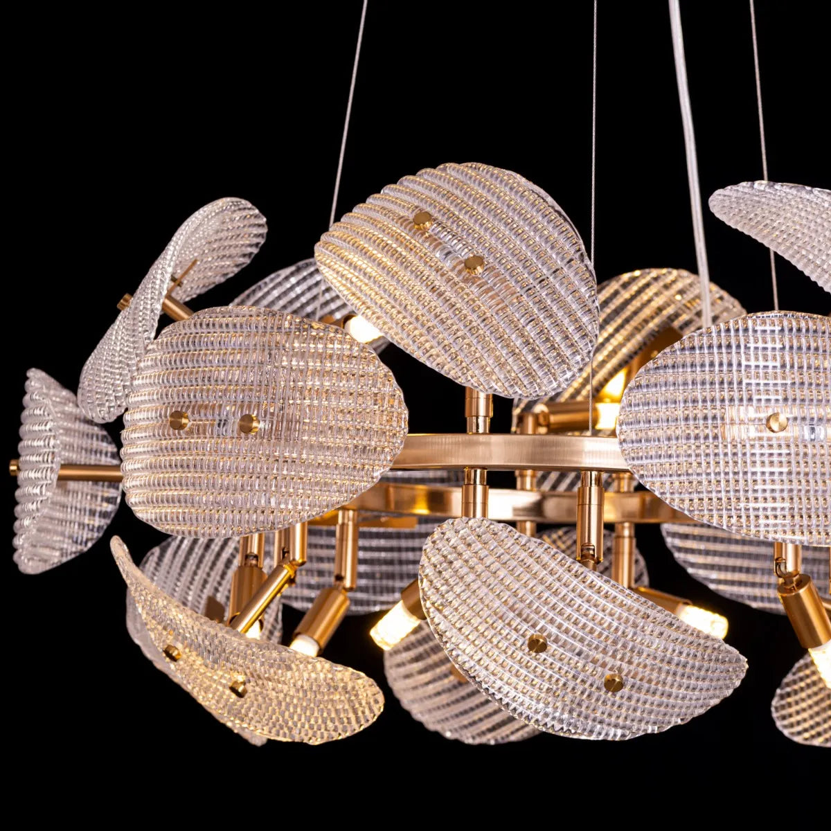Do The Right Thing (Oval, Gold) Crystal Chandelier