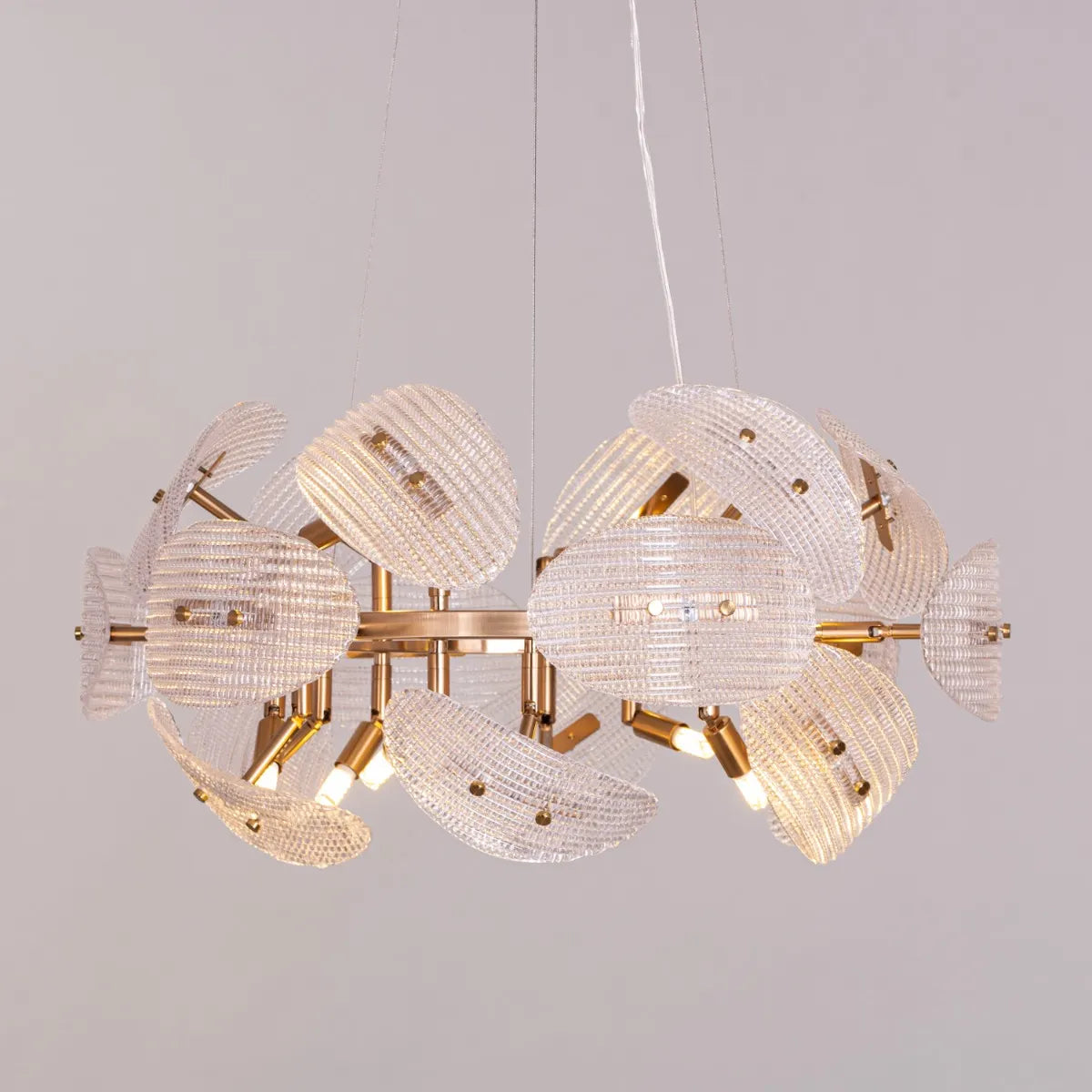 Do The Right Thing (Oval, Gold) Crystal Chandelier