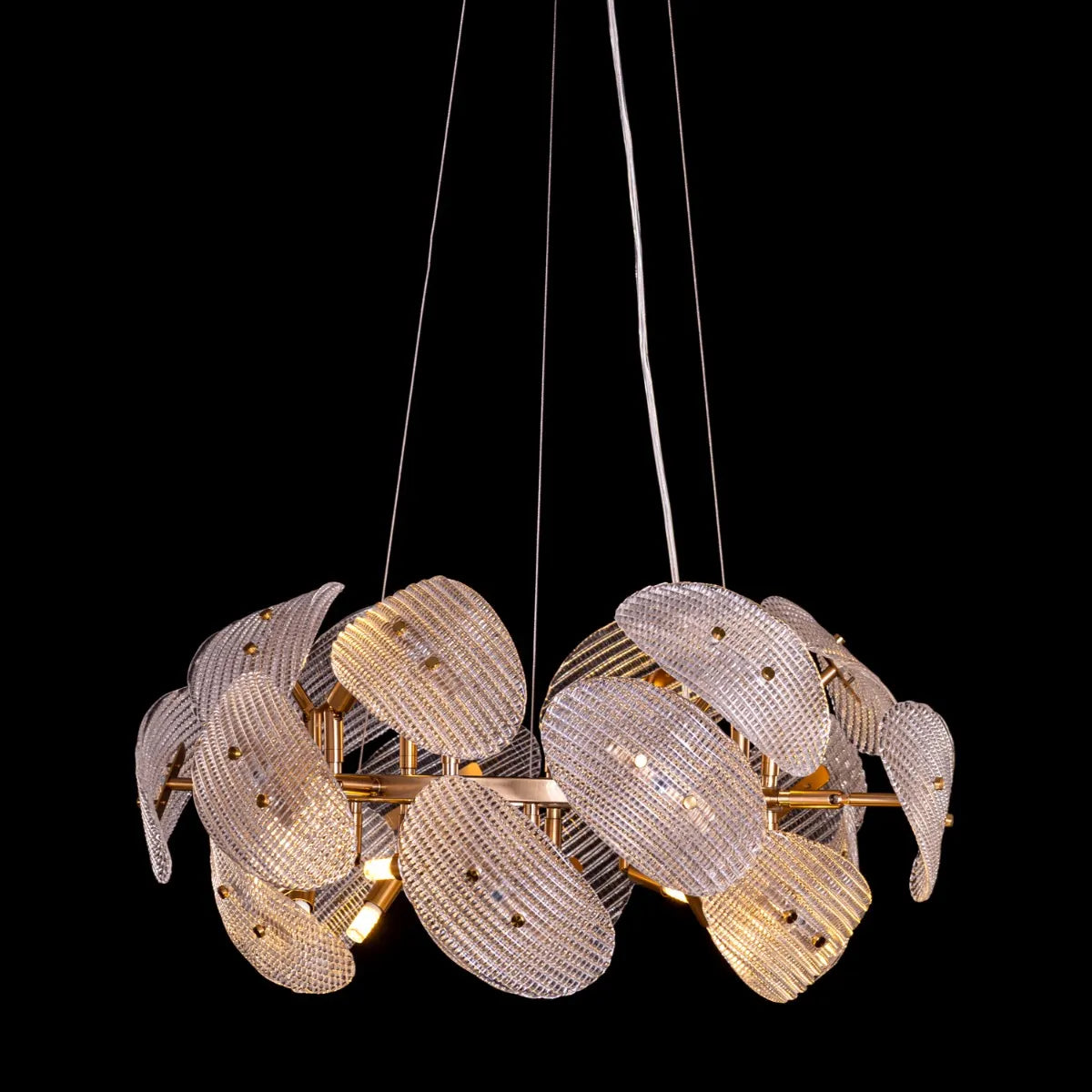 Do The Right Thing Chandelier in gold finish