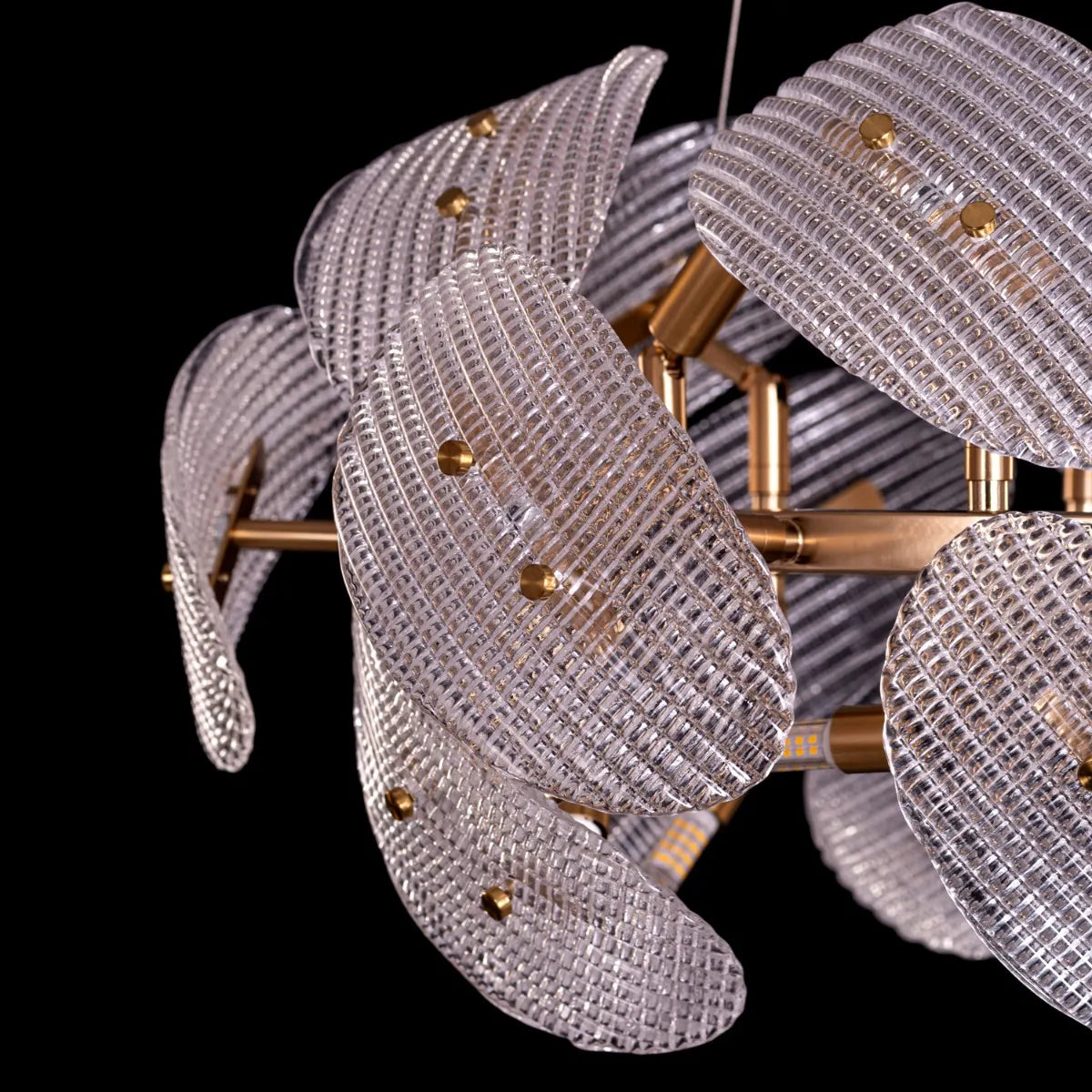 Do The Right Thing (Oval, Gold) Crystal Chandelier