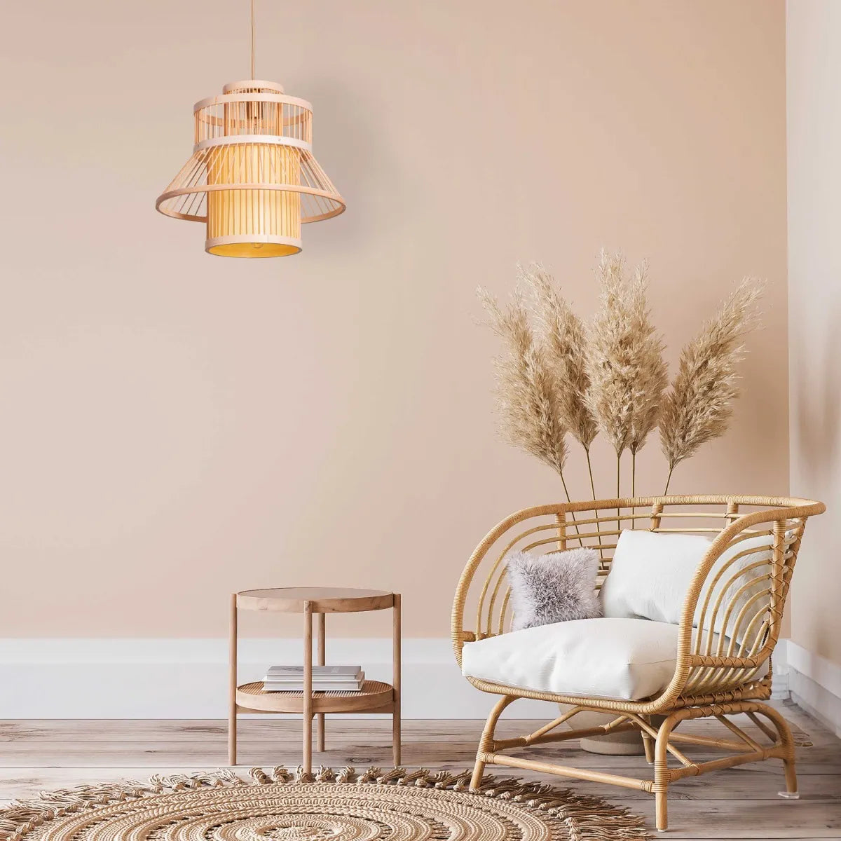 Counting On You Wooden Pendant Light