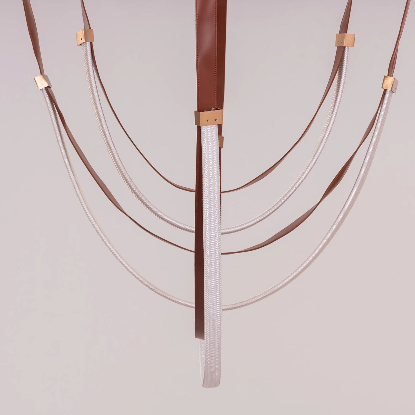 Buckle Up Leather Chandelier
