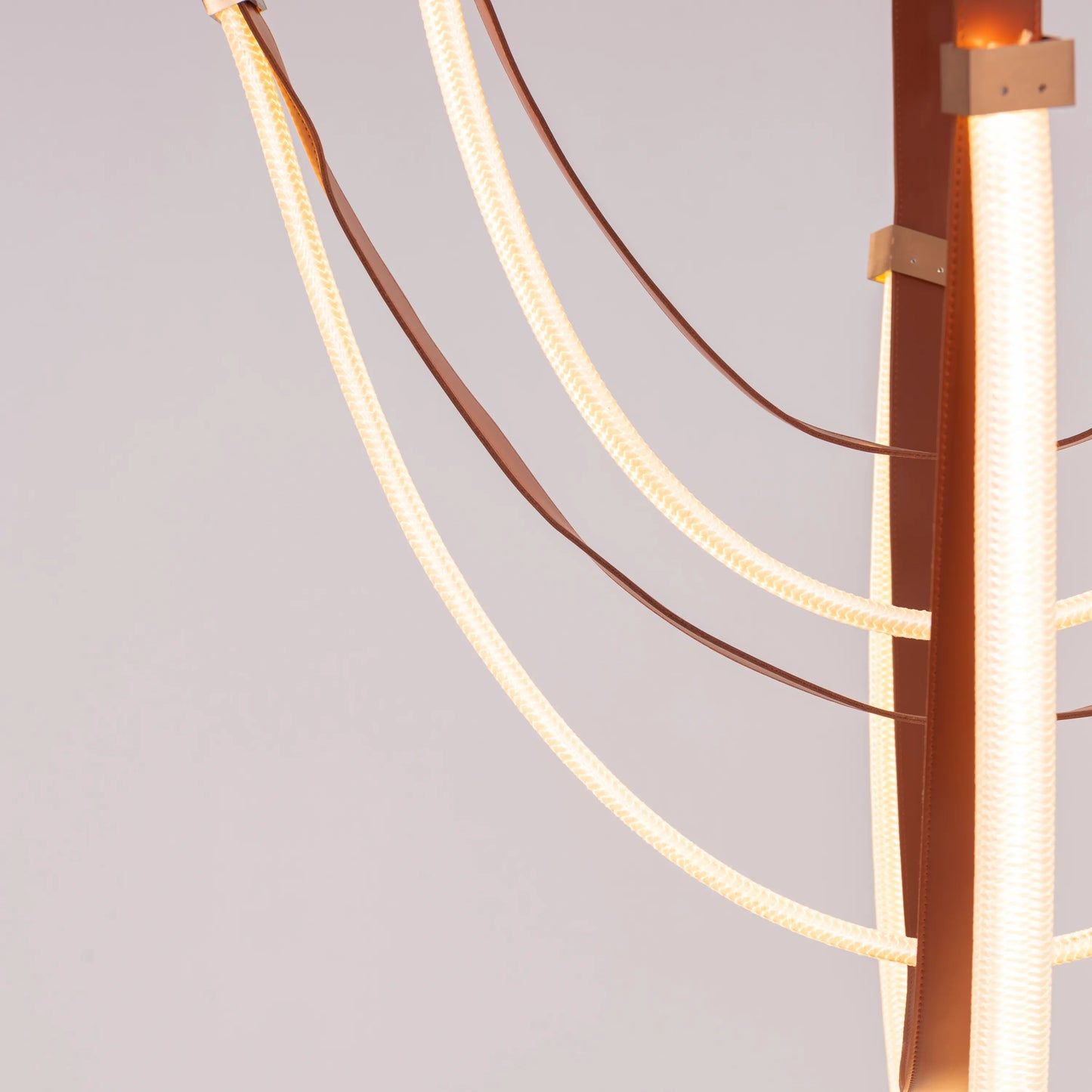 Buckle Up Leather Chandelier