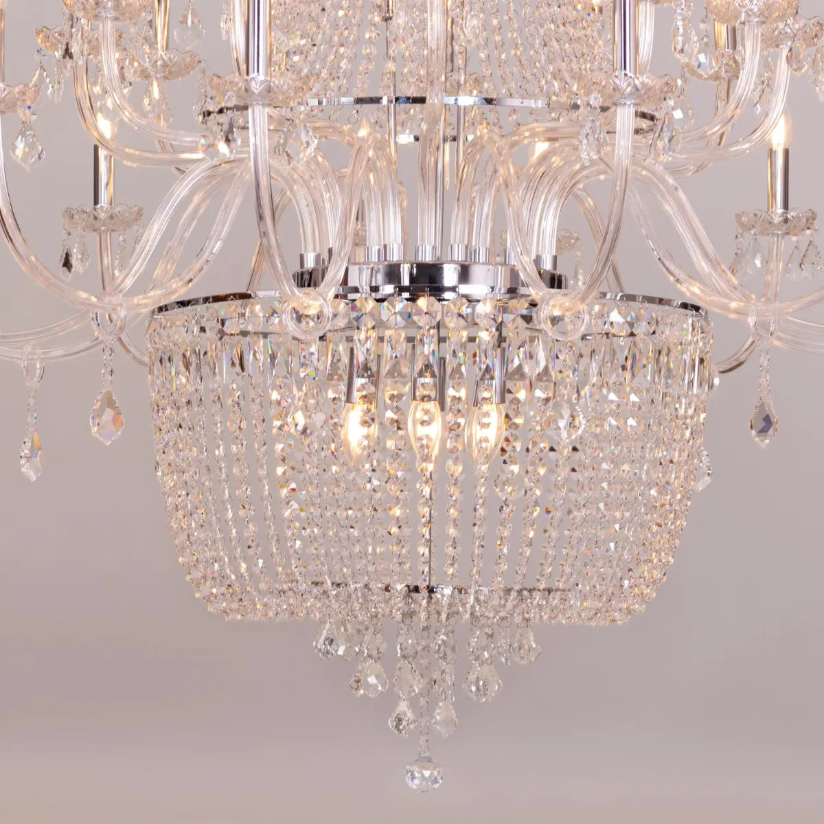 Letters Of Love Grand (Large, Chrome) Crystal Chandelier