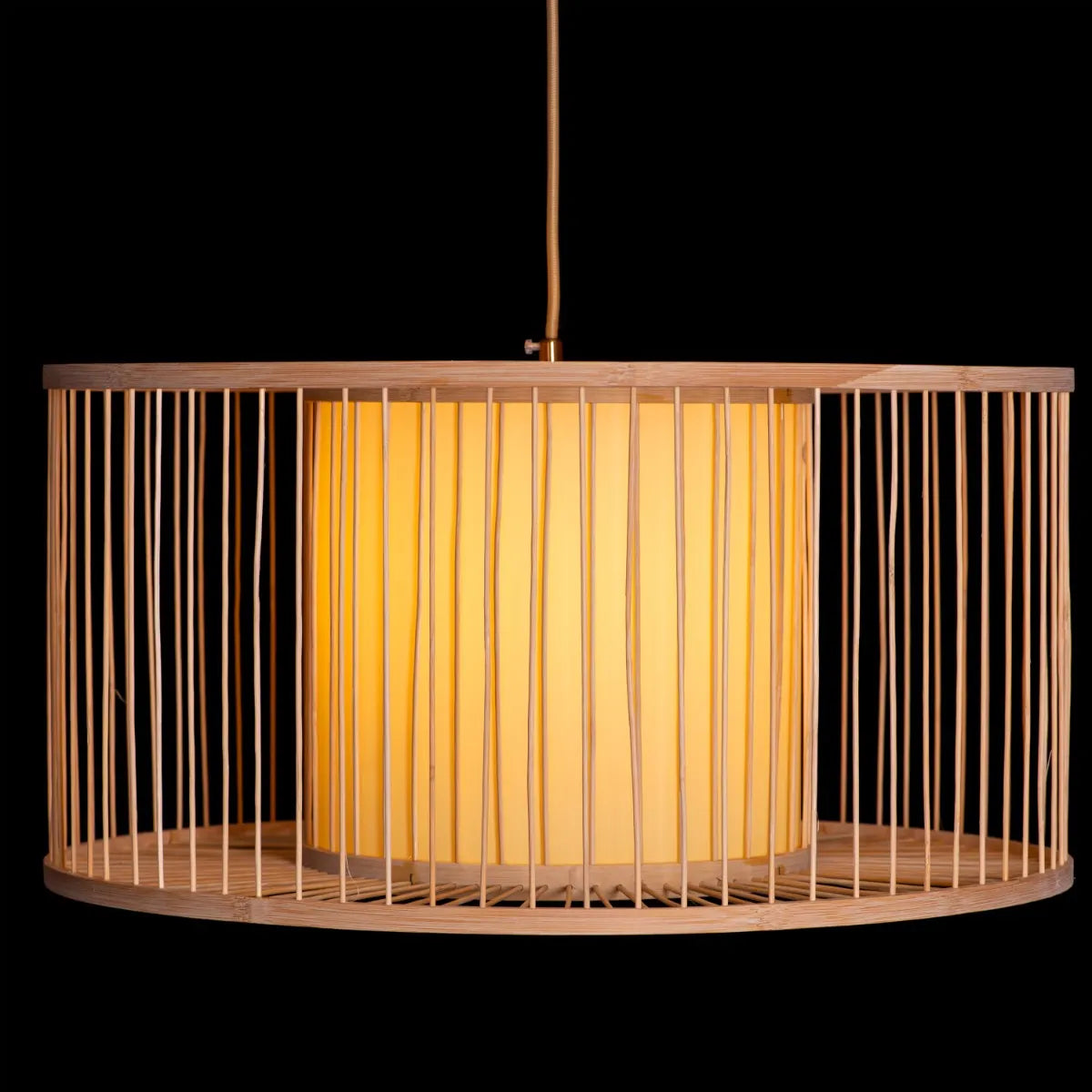Vibrant Bamboo Bonanza Pendant Light Crafted from Eco-Friendly Bamboo