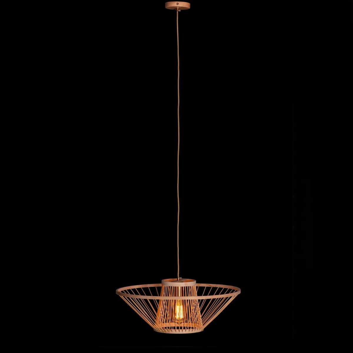 Oriental Aura Bamboo Pendant Light