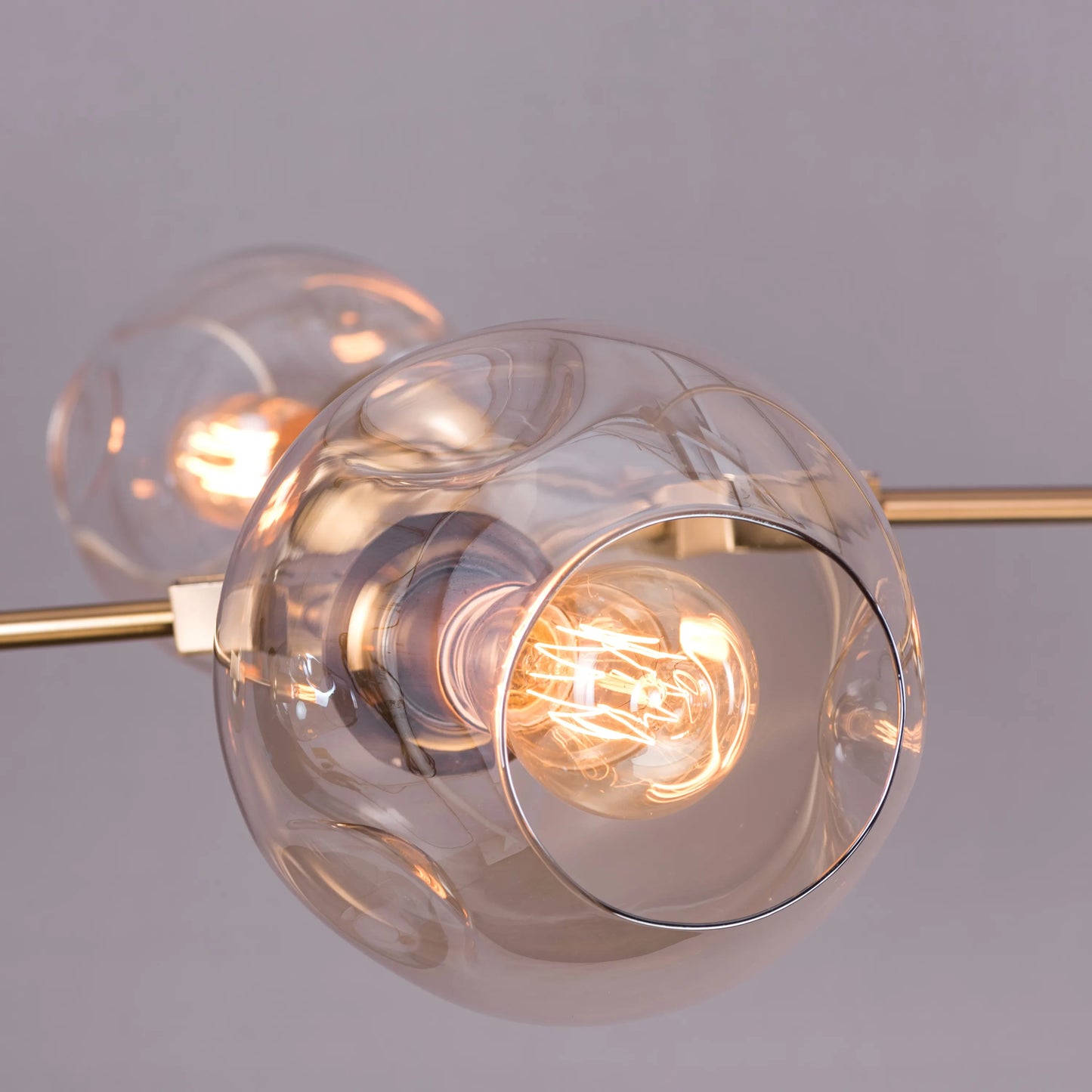 Games People Play (Large, Gold) Cognac Glass Chandelier