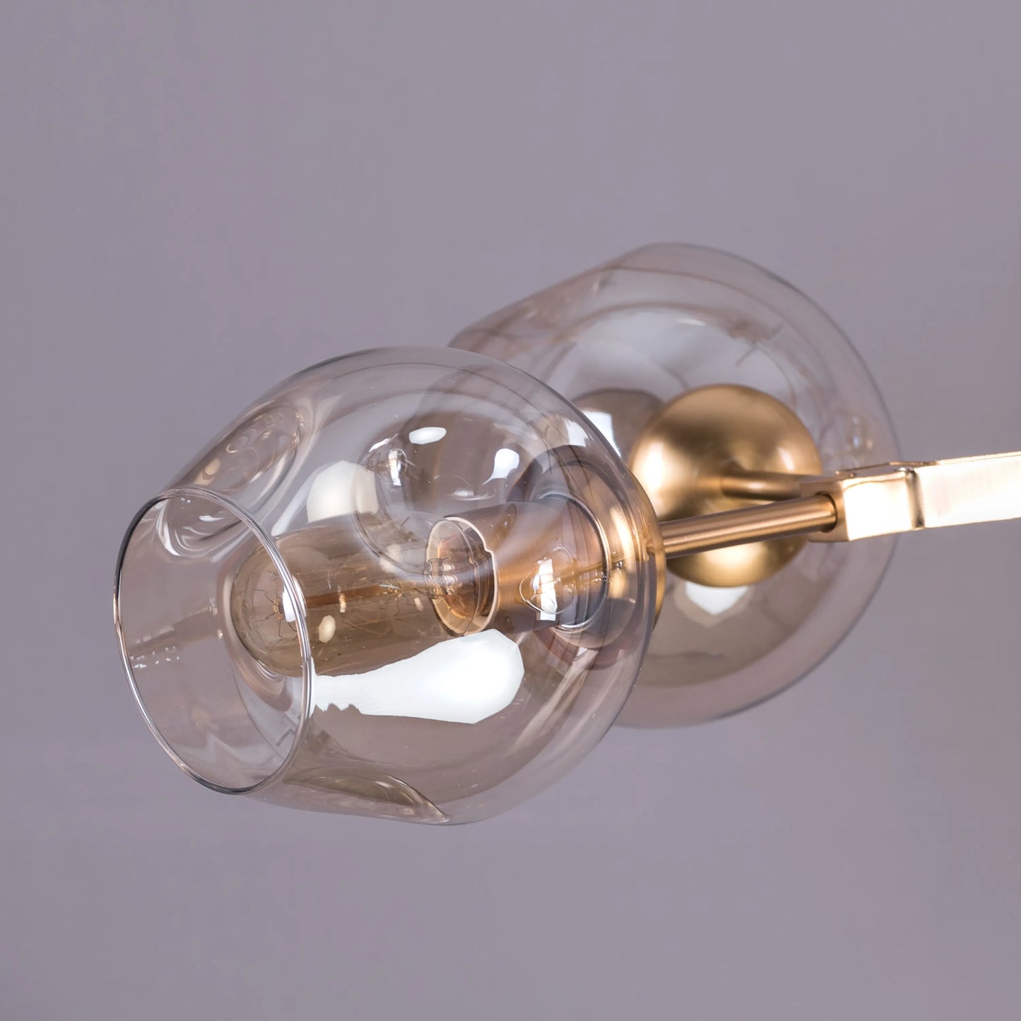 Games People Play (Large, Gold) Cognac Glass Chandelier