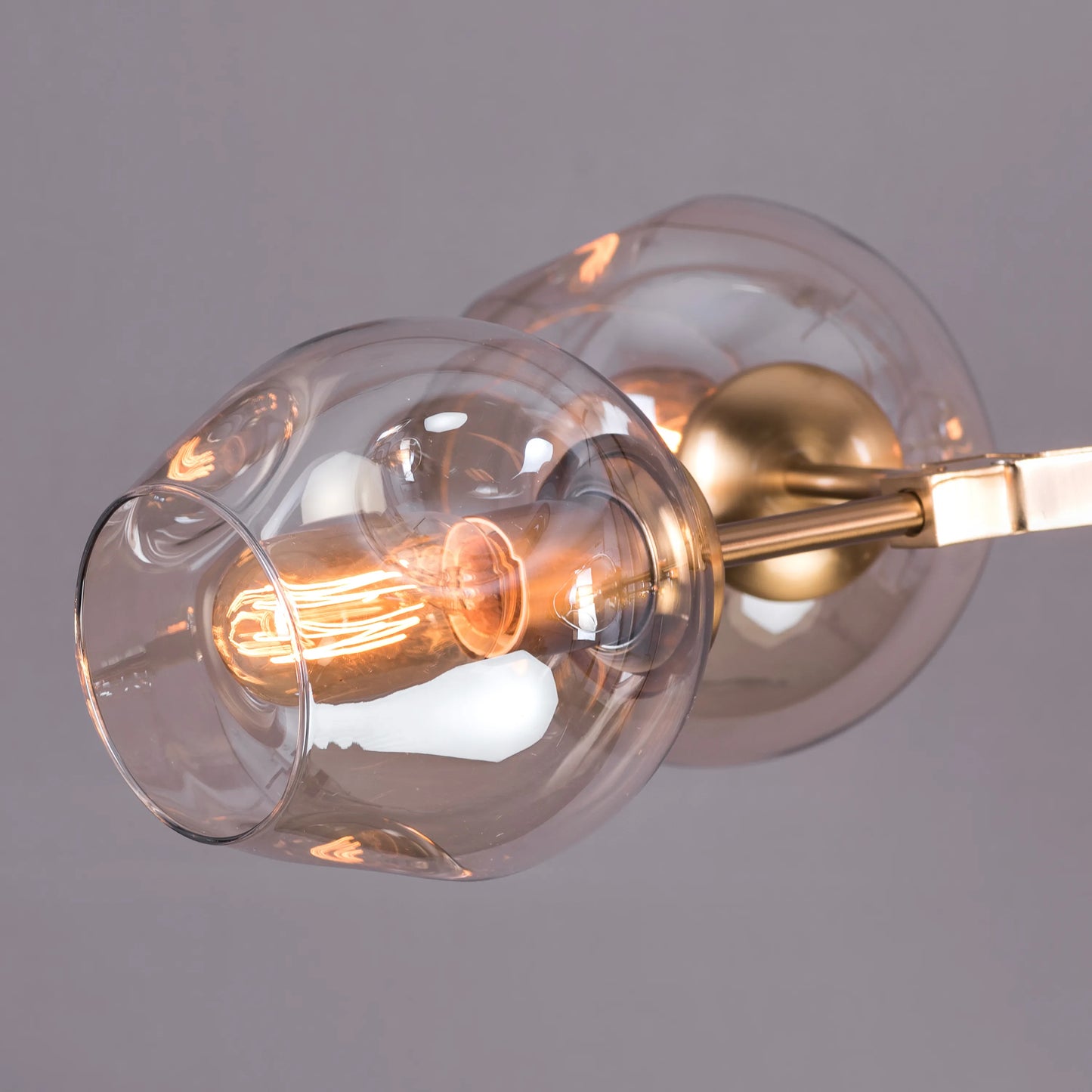 Games People Play (Large, Gold) Cognac Glass Chandelier