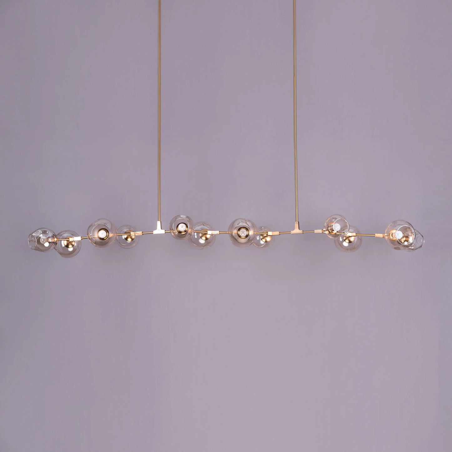 Games People Play (Large, Gold) Cognac Glass Chandelier