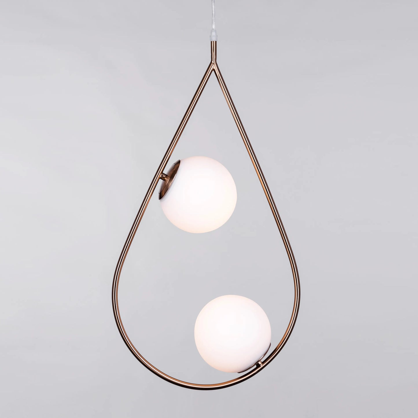 Showtime Teardrop Gold Pendant Light