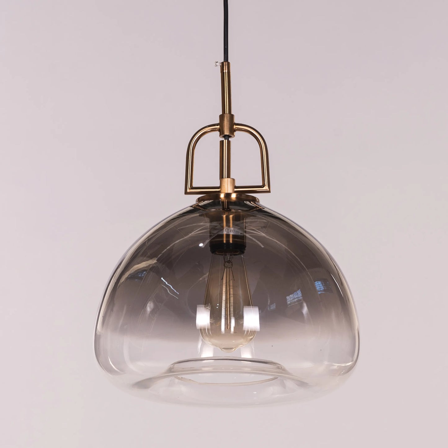 Nightlife (Gold, Smokey Grey) Clear Glass Pendant Light