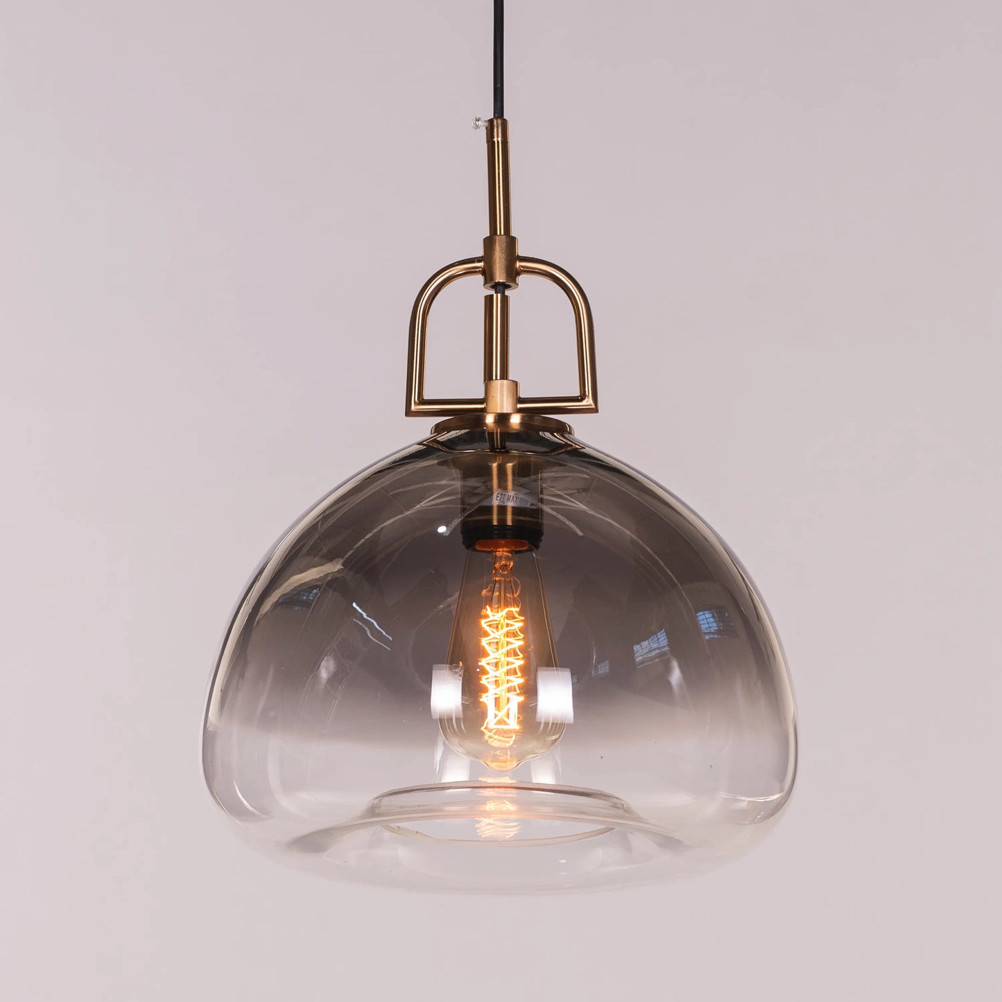 Nightlife (Gold, Smokey Grey) Clear Glass Pendant Light