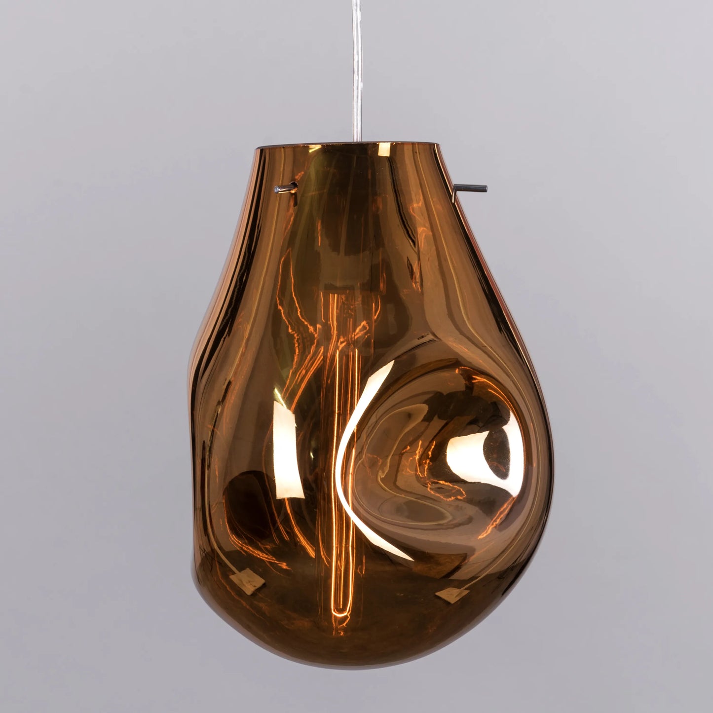 Look At Me (Gold, Smokey) Glass Pendant Light