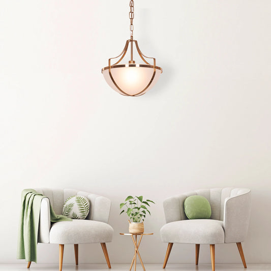Lighten The Mood Frosted Glass Pendant Light