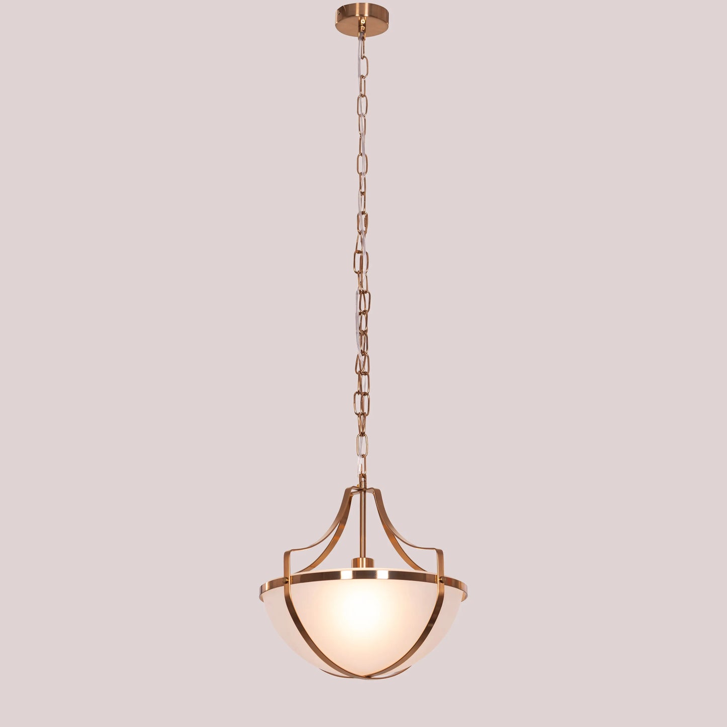Lighten The Mood Frosted Glass Pendant Light