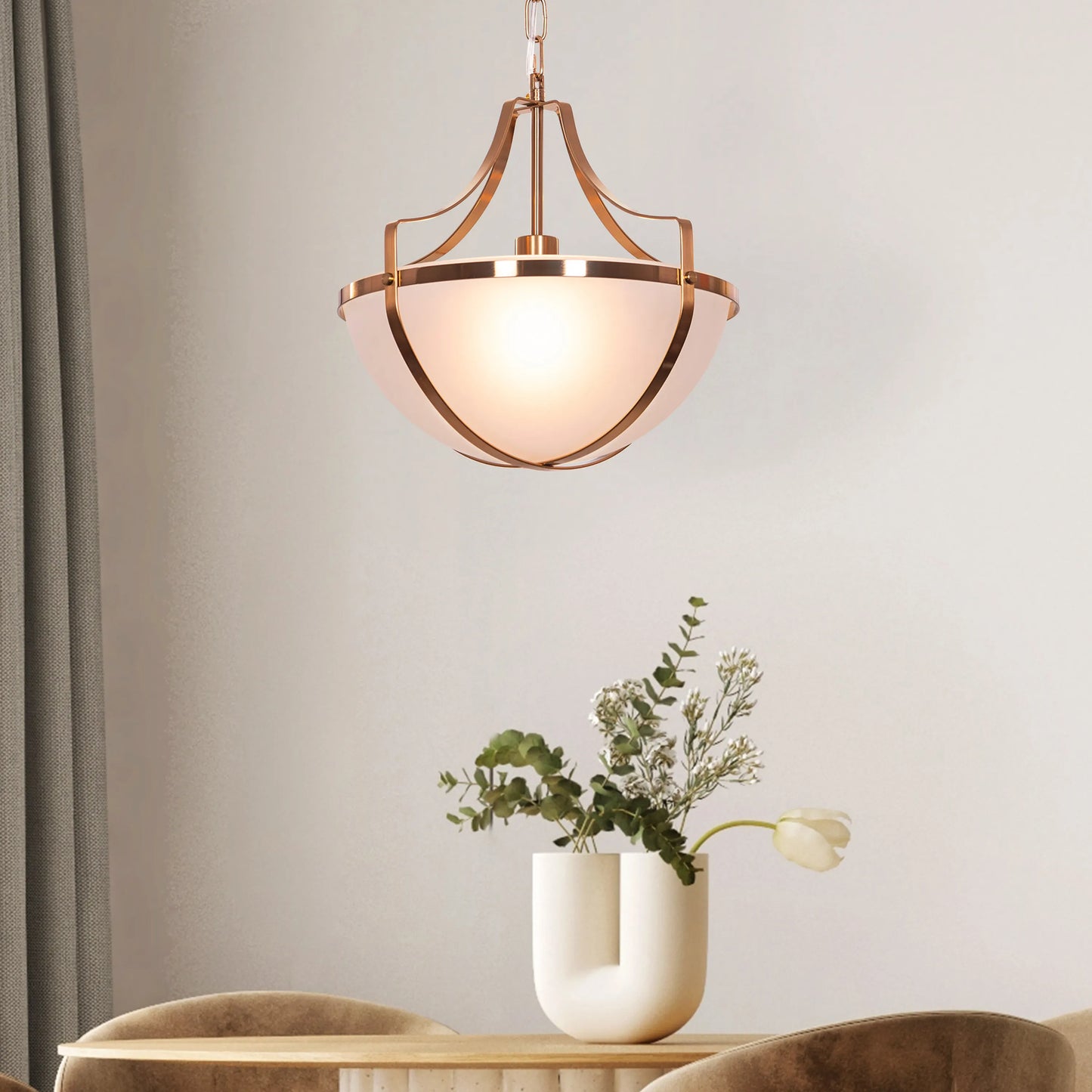 Lighten The Mood Frosted Glass Pendant Light