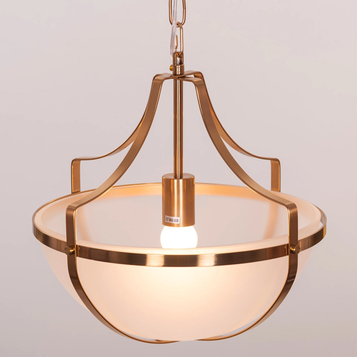 Lighten The Mood Frosted Glass Pendant Light
