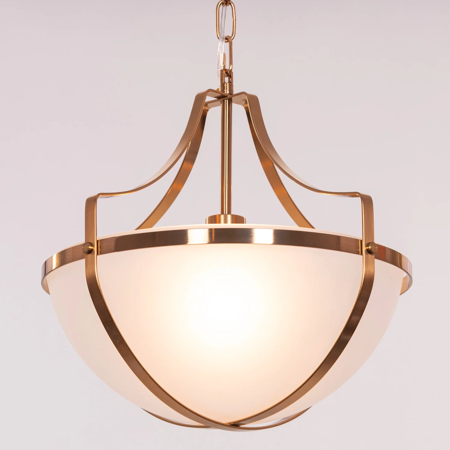 Lighten The Mood Frosted Glass Pendant Light