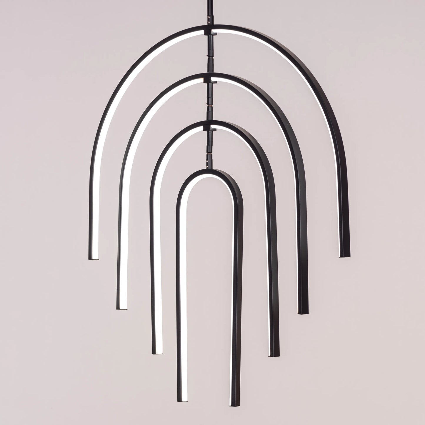 Heatwave (Black) 3 Color Built-In-LED Chandelier