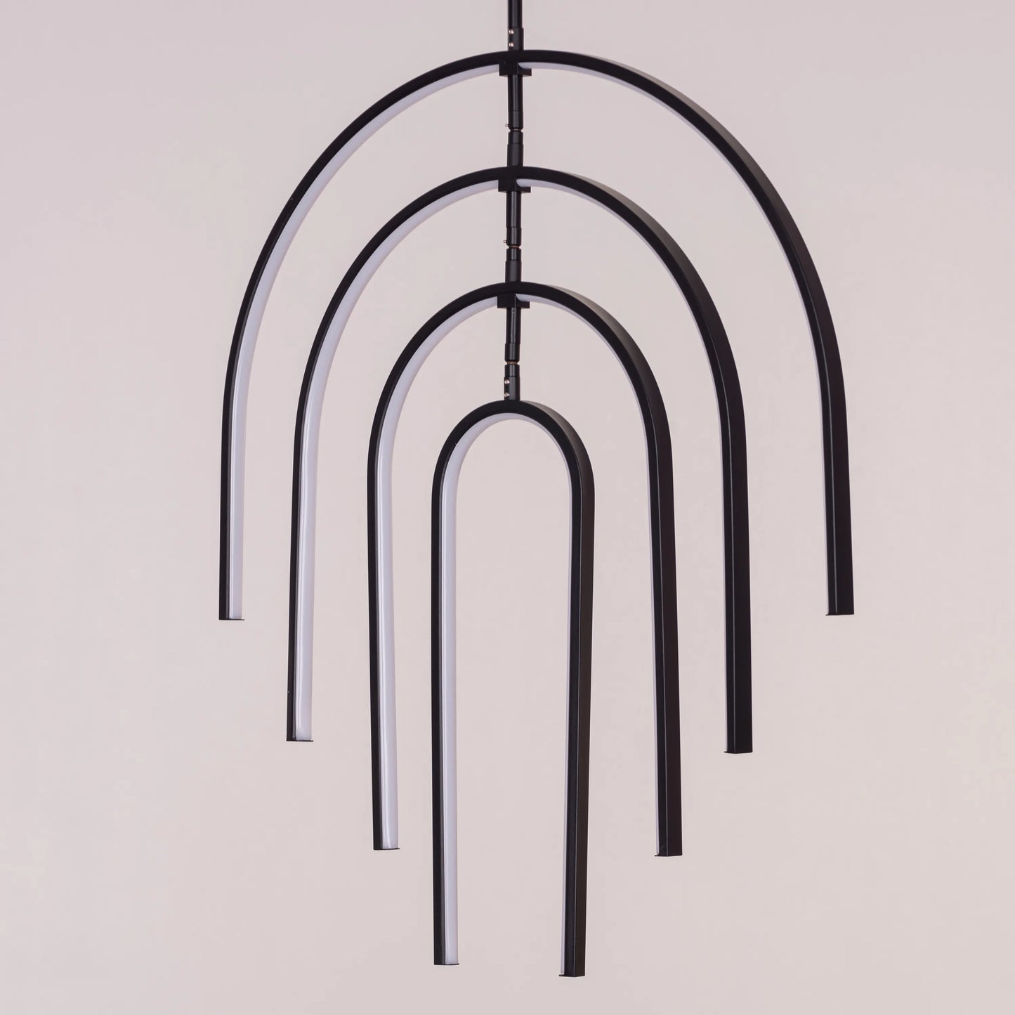 Heatwave (Black) 3 Color Built-In-LED Chandelier