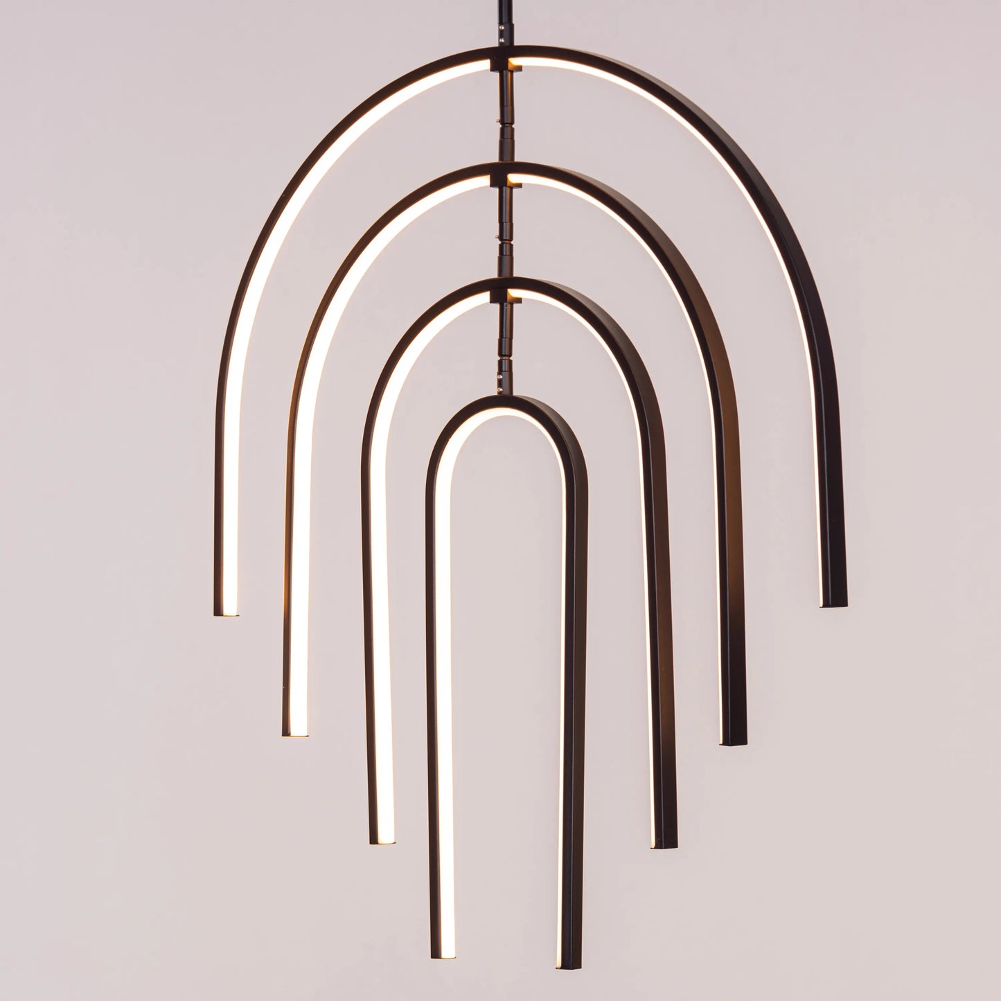 Heatwave (Black) 3 Color Built-In-LED Chandelier