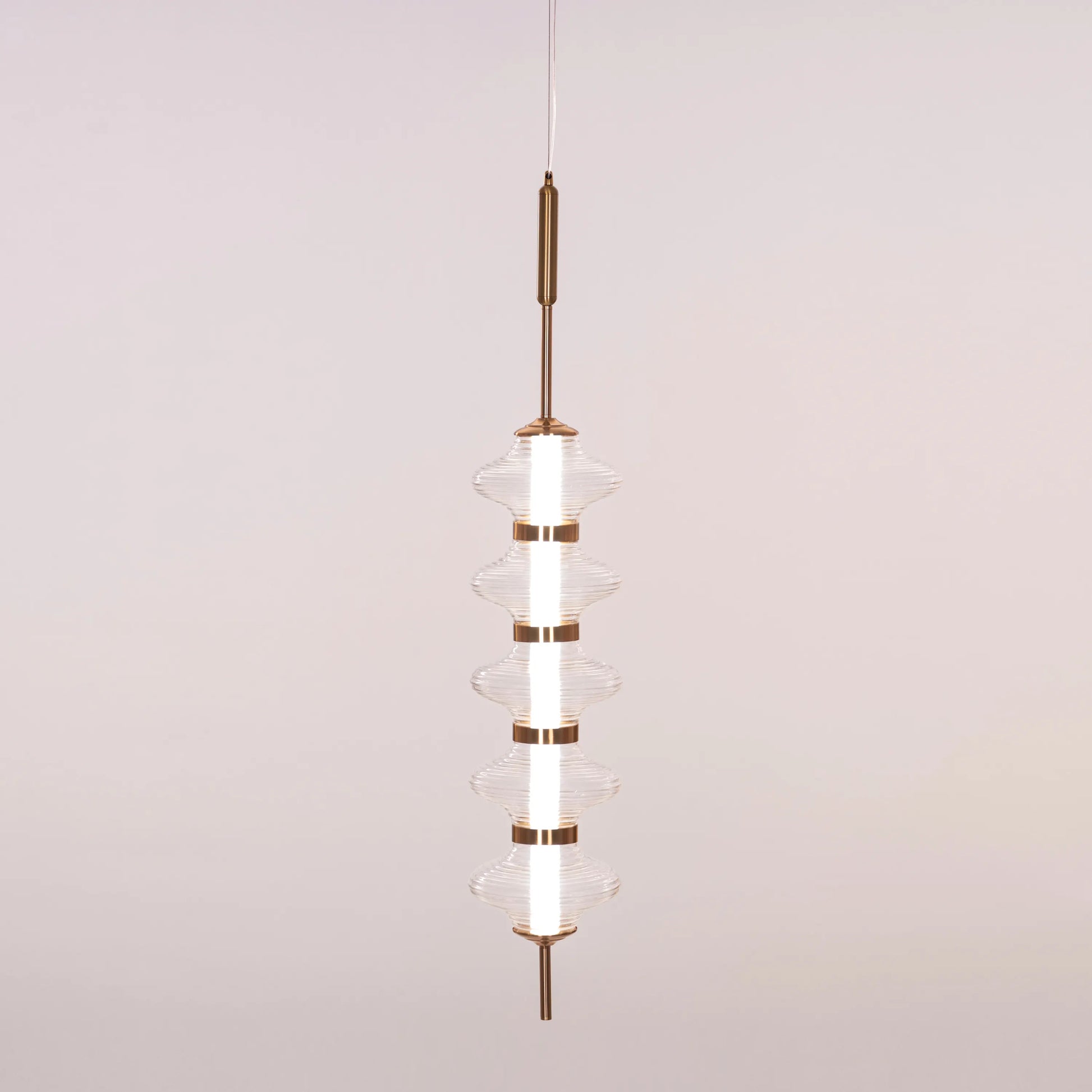 Stylish Love Poem Gold Pendant Light with Textured Glass and Adjustable 3 Color Dimmable LED for Custom Lighting