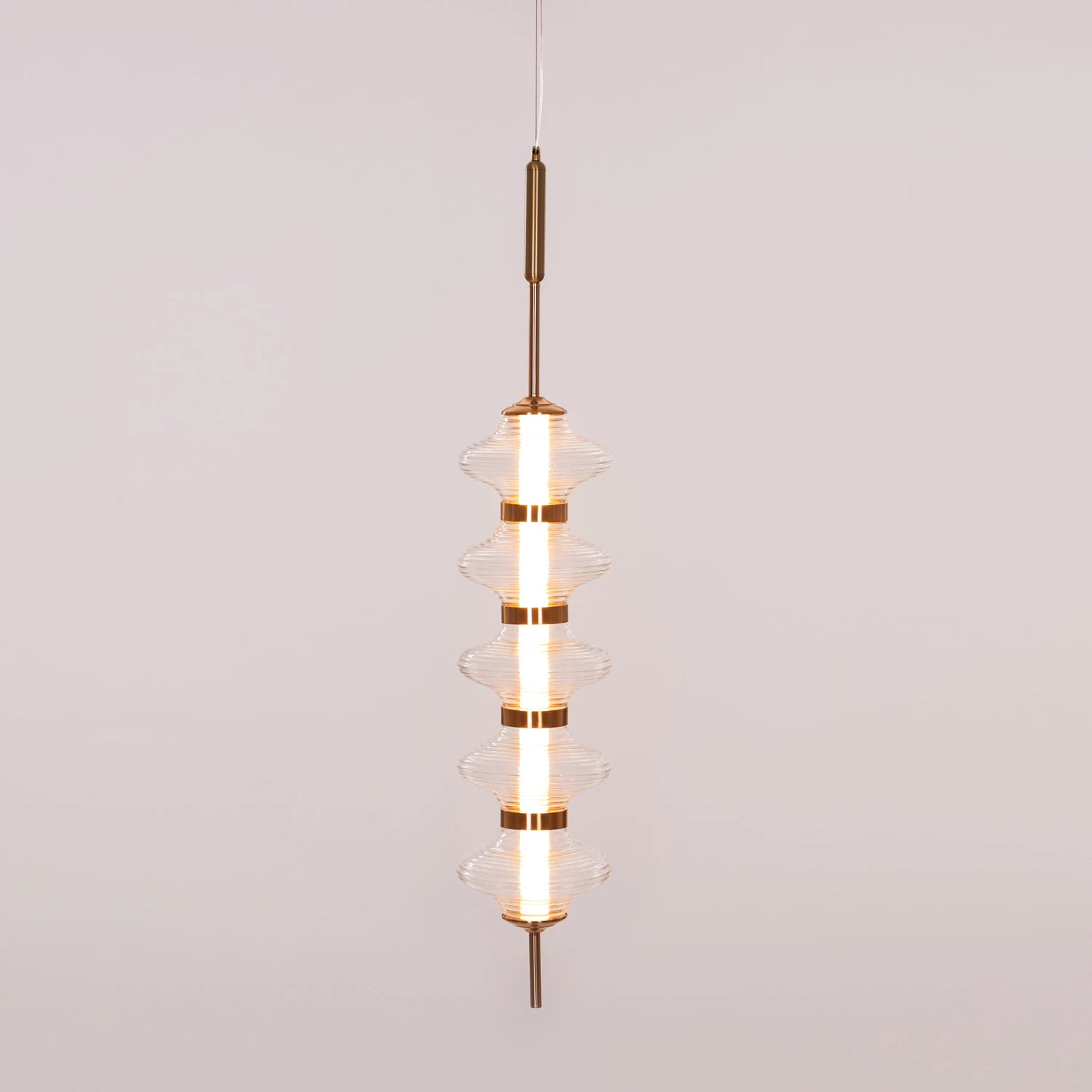 Stylish Love Poem Gold Pendant Light with Textured Glass and Adjustable 3 Color Dimmable LED for Custom Lighting