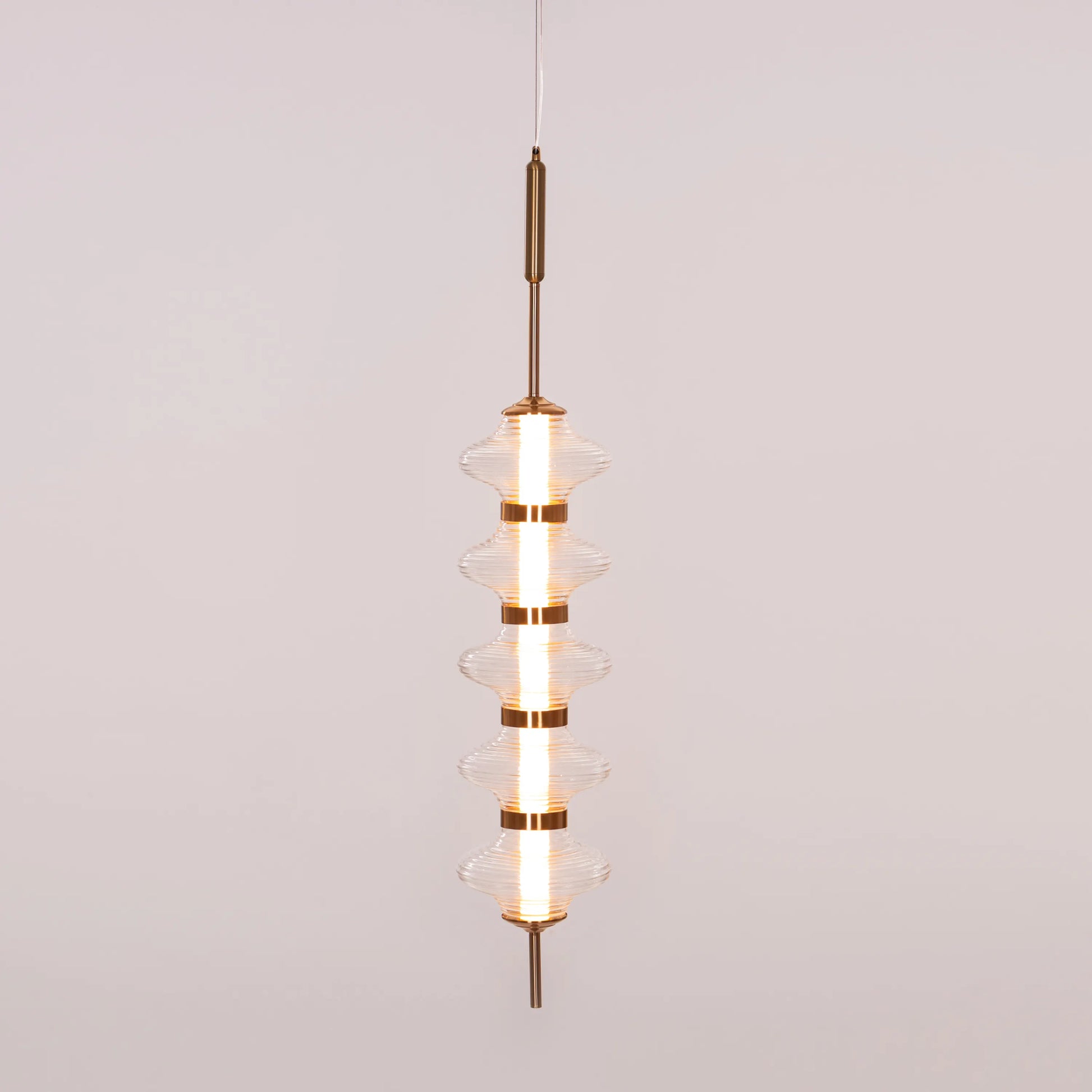 Stylish Love Poem Gold Pendant Light with Textured Glass and Adjustable 3 Color Dimmable LED for Custom Lighting