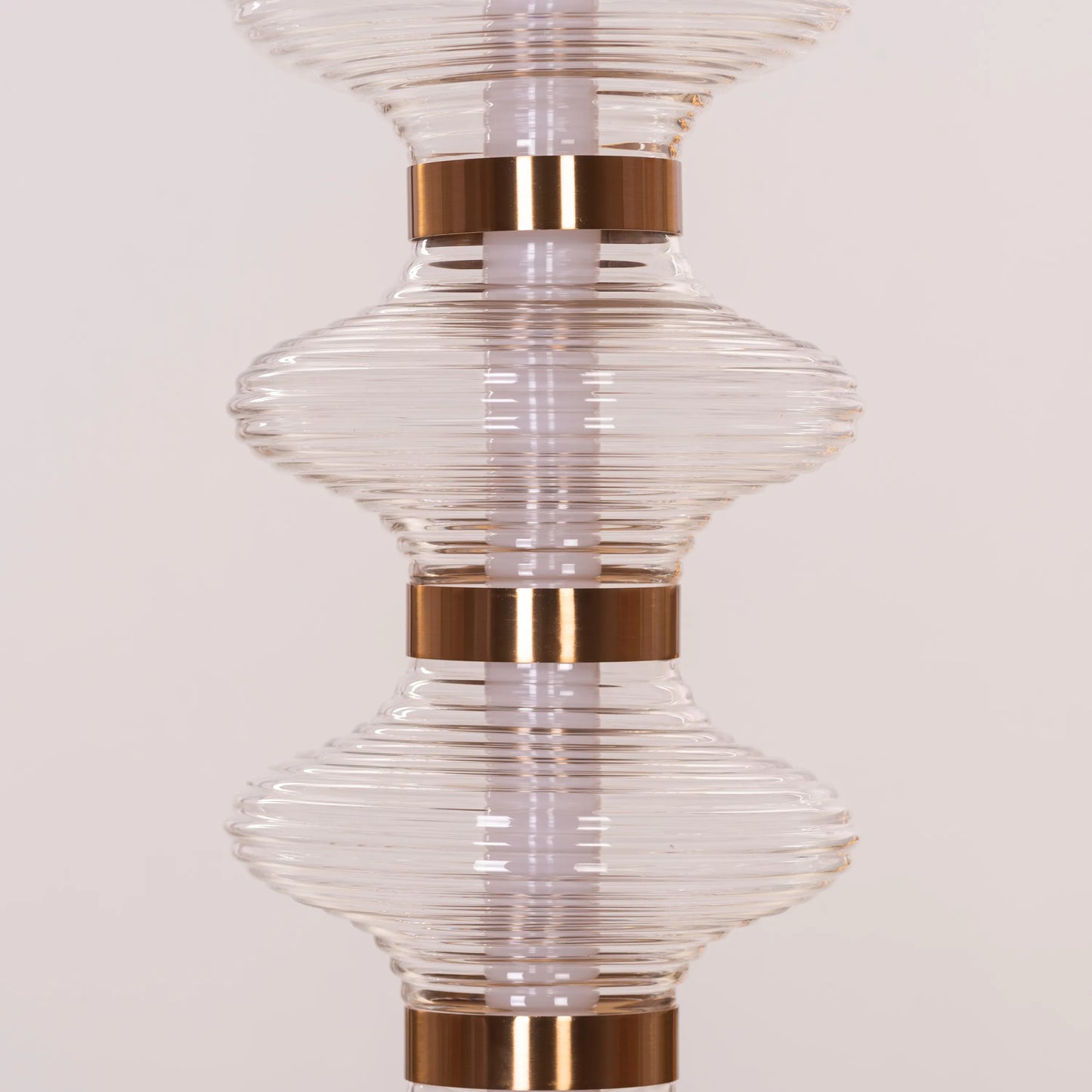 Love Poem (Gold) 3 Color Dimmable LED with Remote Control Textured Glass Pendant Light