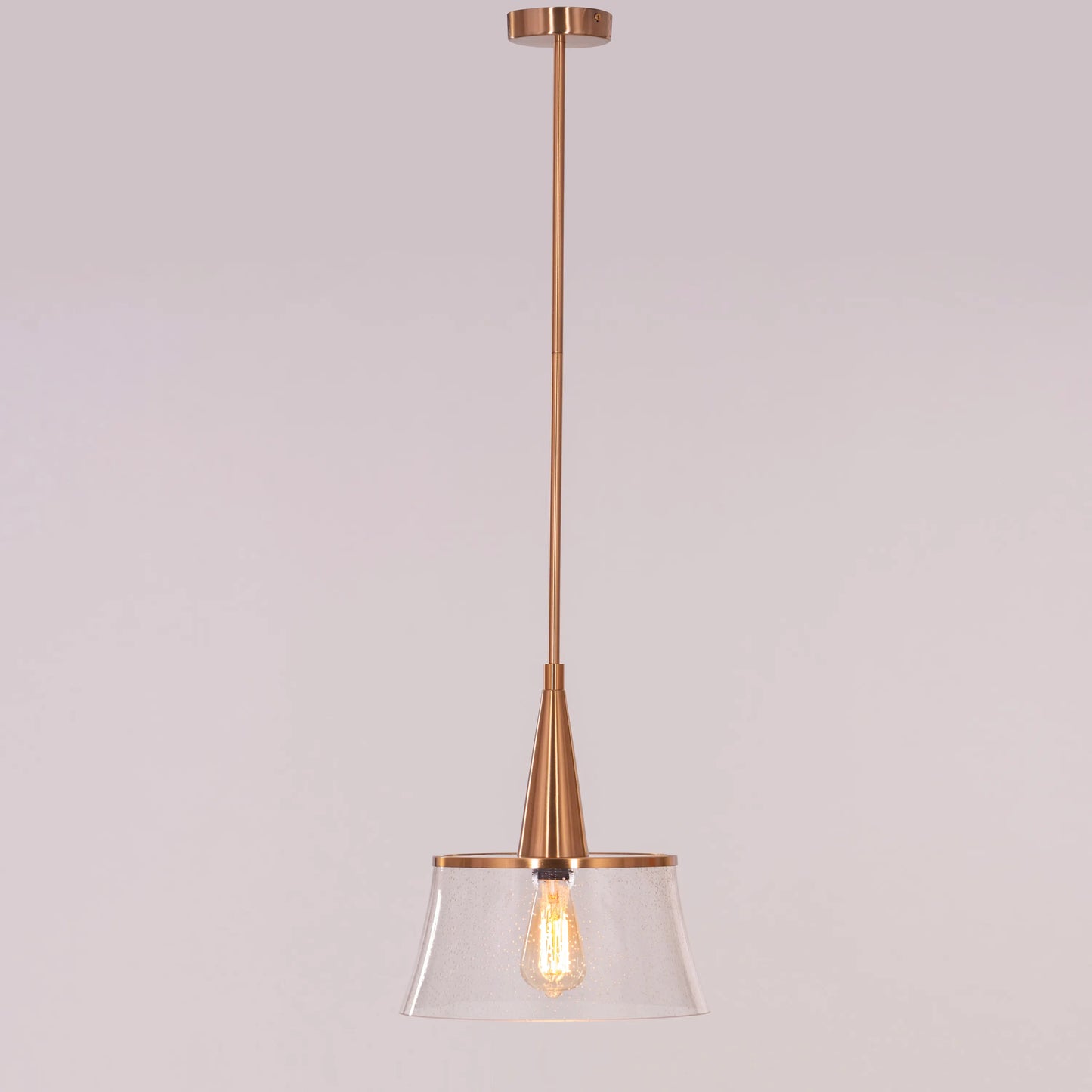 Overflowing (Gold) Clear Glass Pendant Light