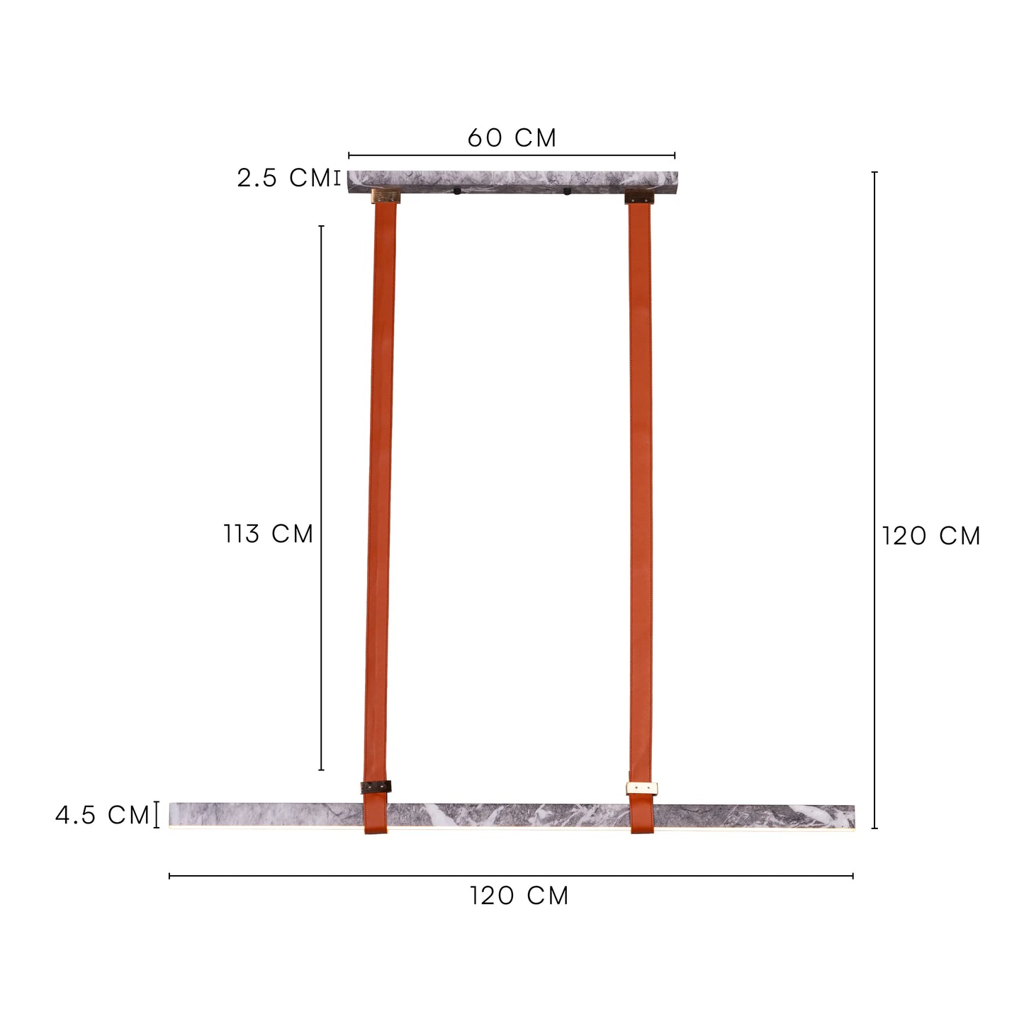 Comeback Chandelier: A medium-sized, grey chandelier with dimmable LED lighting and remote control.