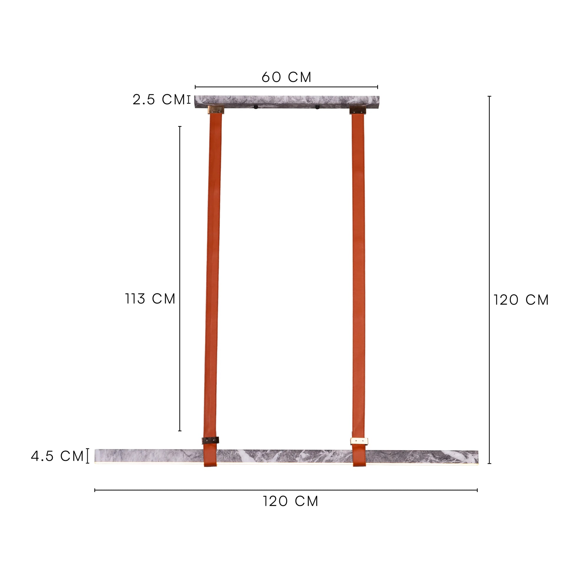 Comeback Chandelier: A medium-sized, grey chandelier with dimmable LED lighting and remote control.