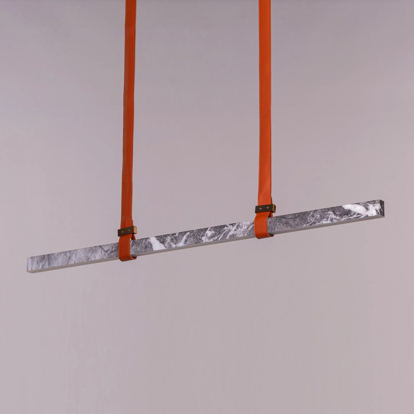 Comeback Chandelier: A medium-sized, grey chandelier with dimmable LED lighting and remote control.