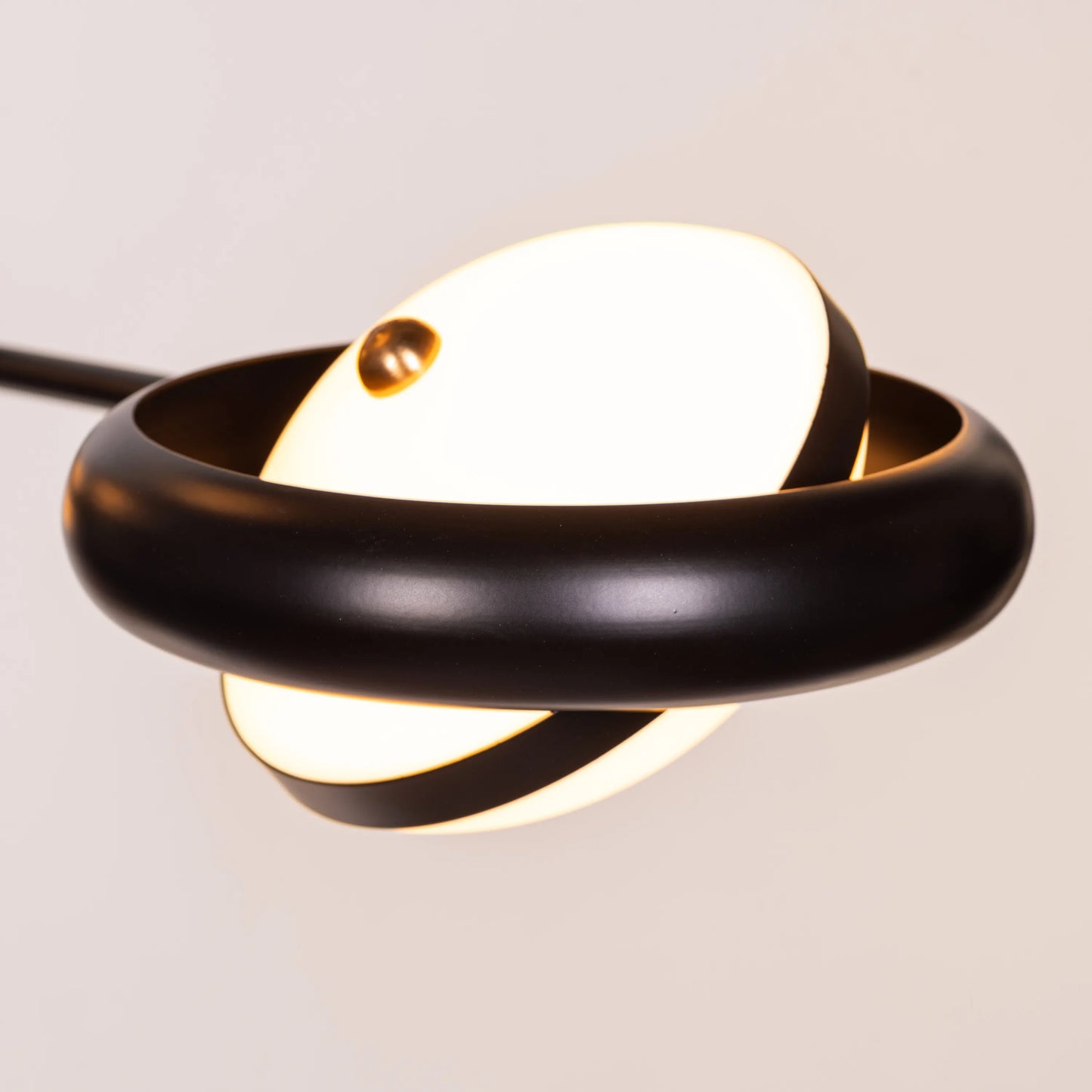 Join The Journey (Black, White, Dimmable LED with Remote Control) Frosted Glass Chandelier