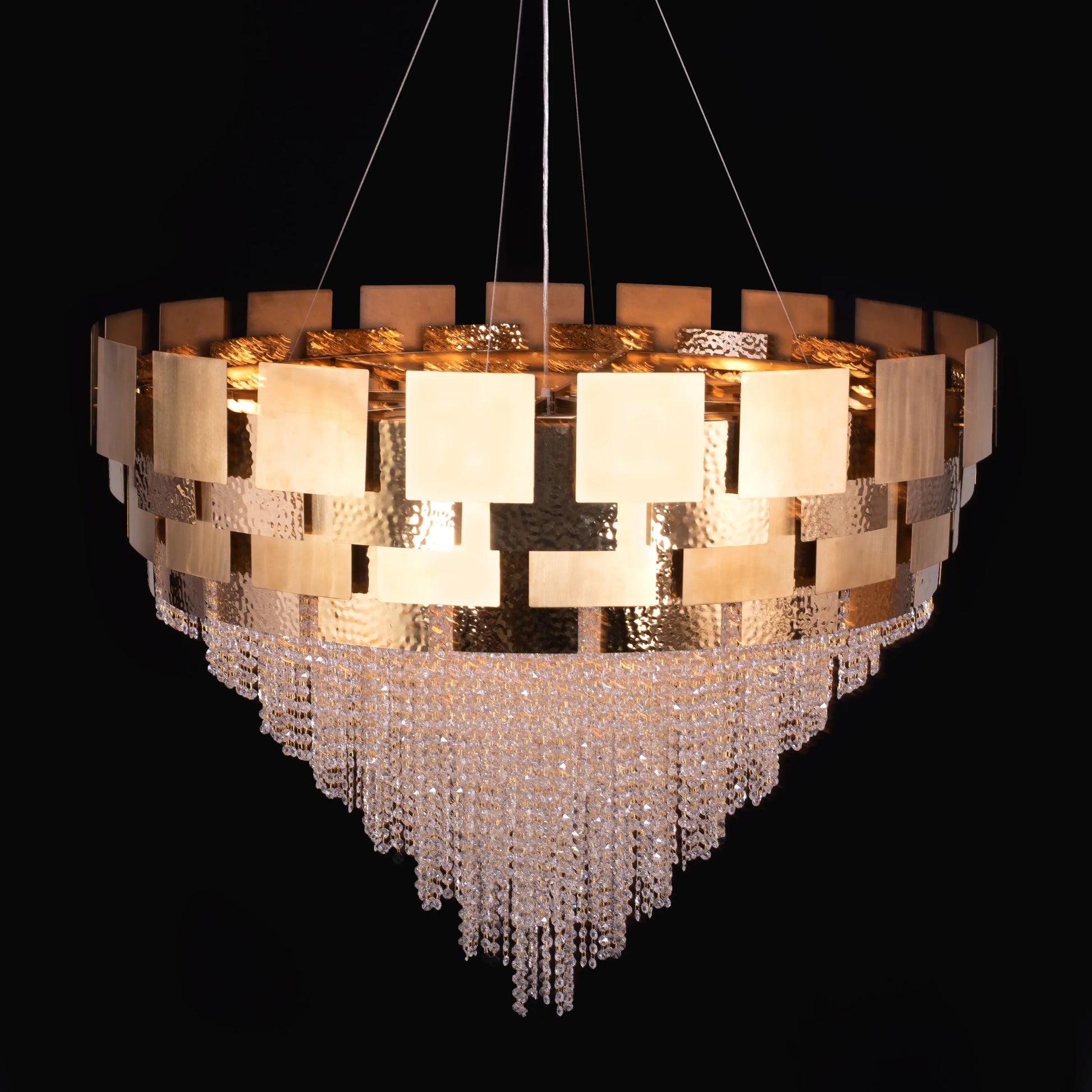 Keys To The Kingdom Grand Crystal Chandelier with intricate design