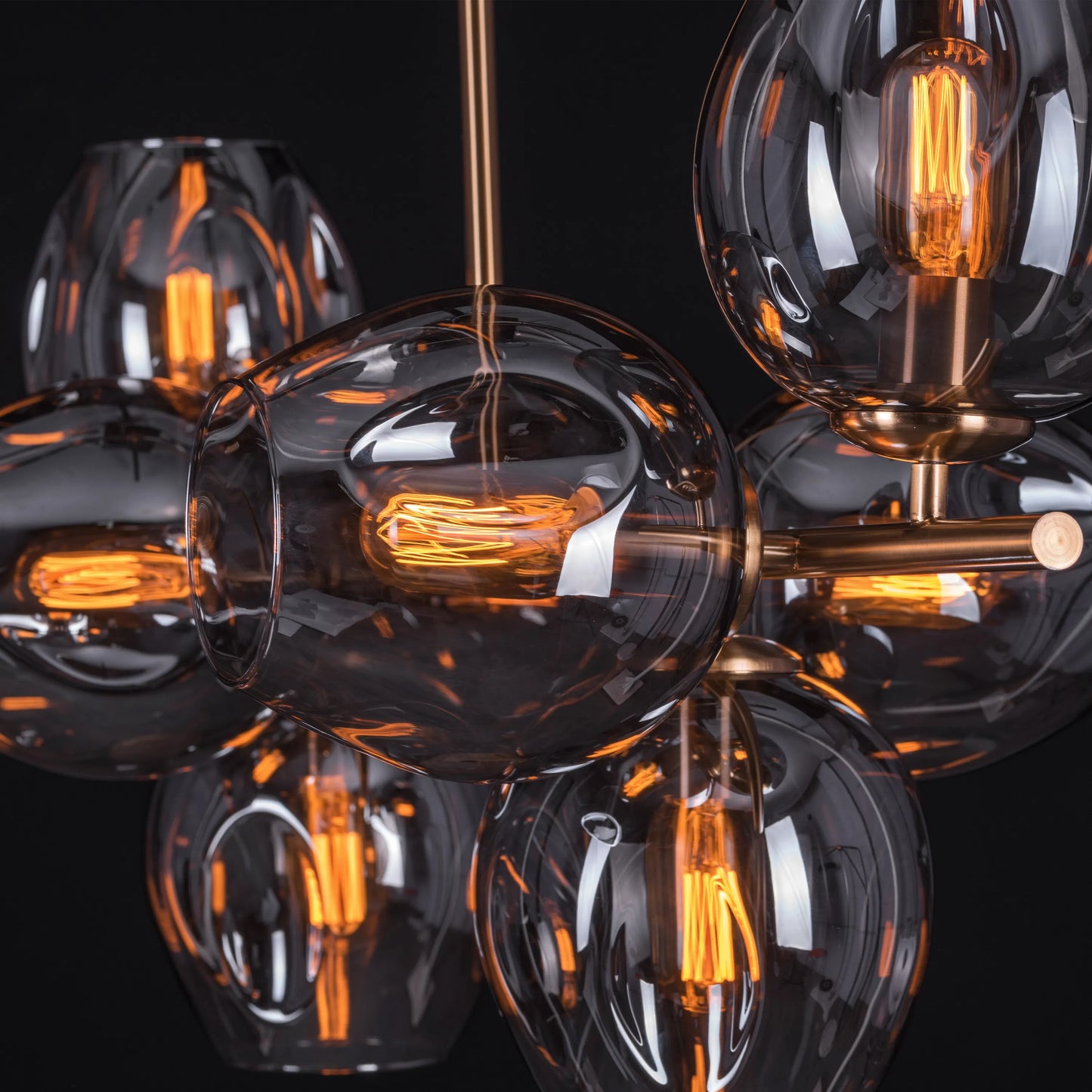 The Night Is Young Glass Chandelier